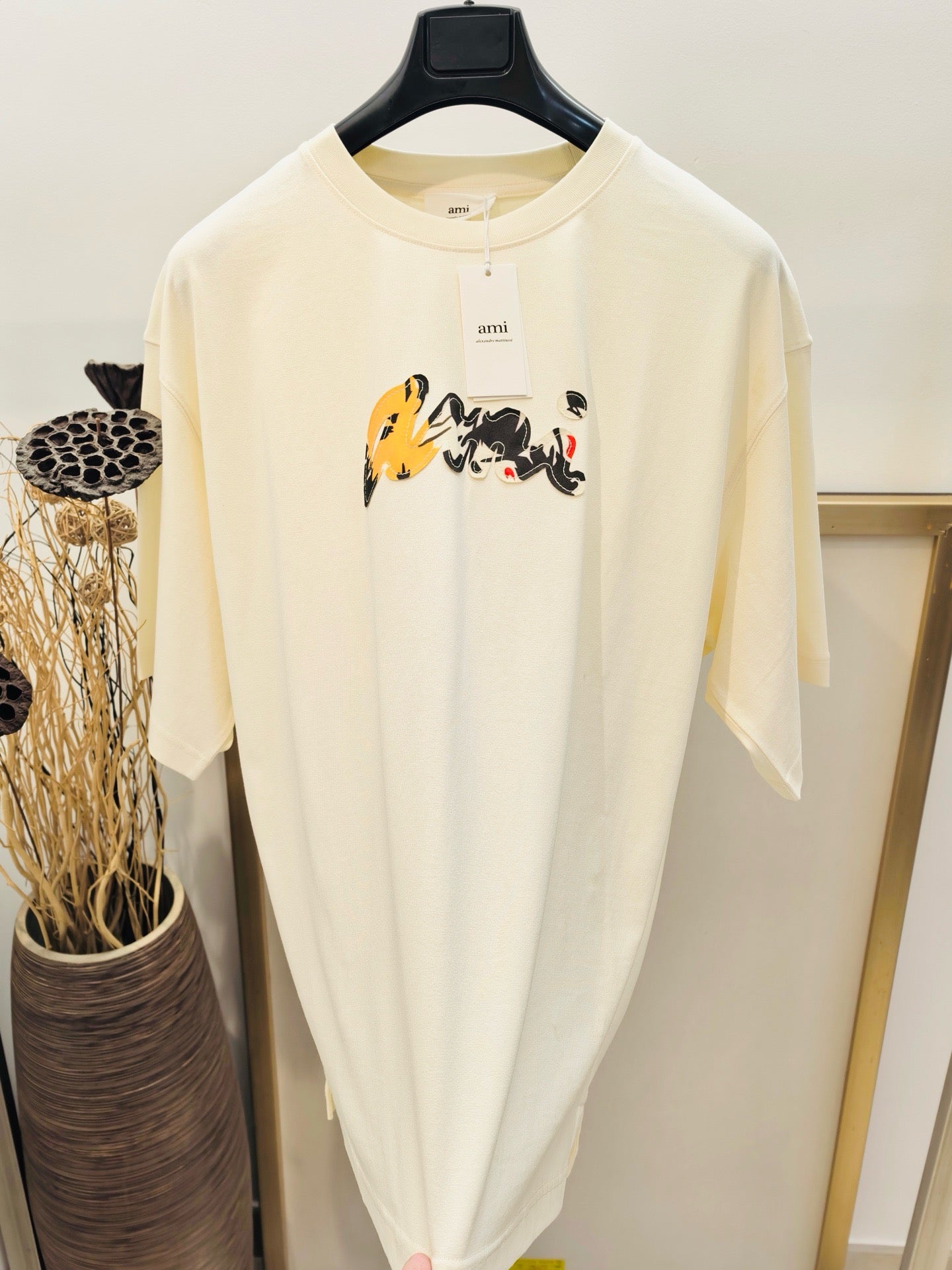 Black and Apricot T-Shirt
