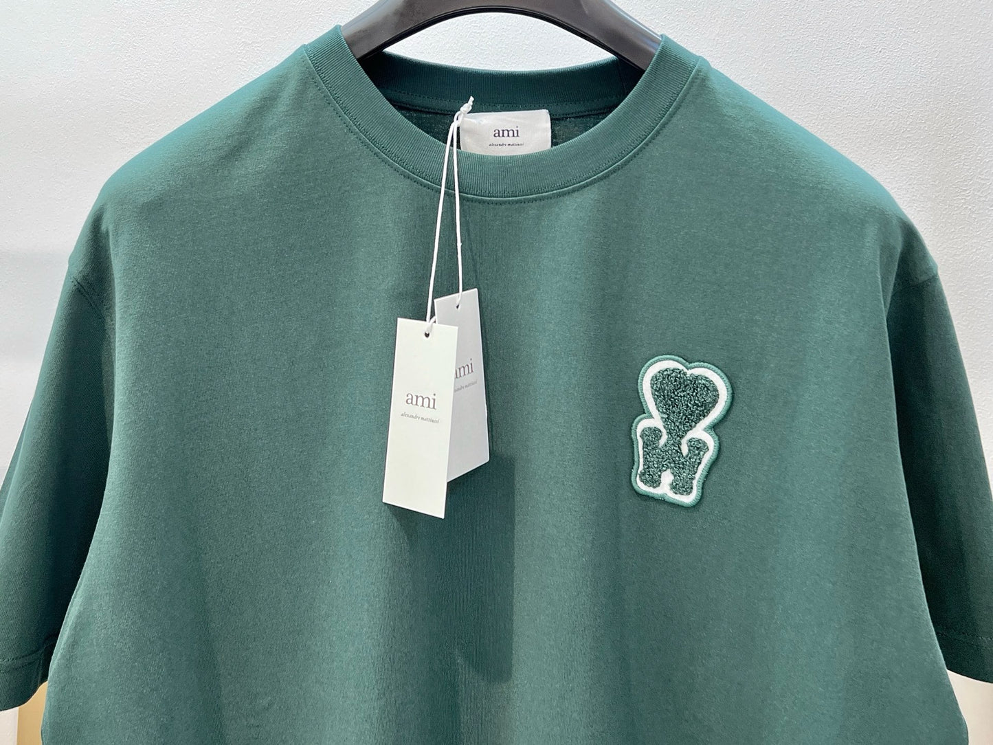 Beige and Green T-Shirt
