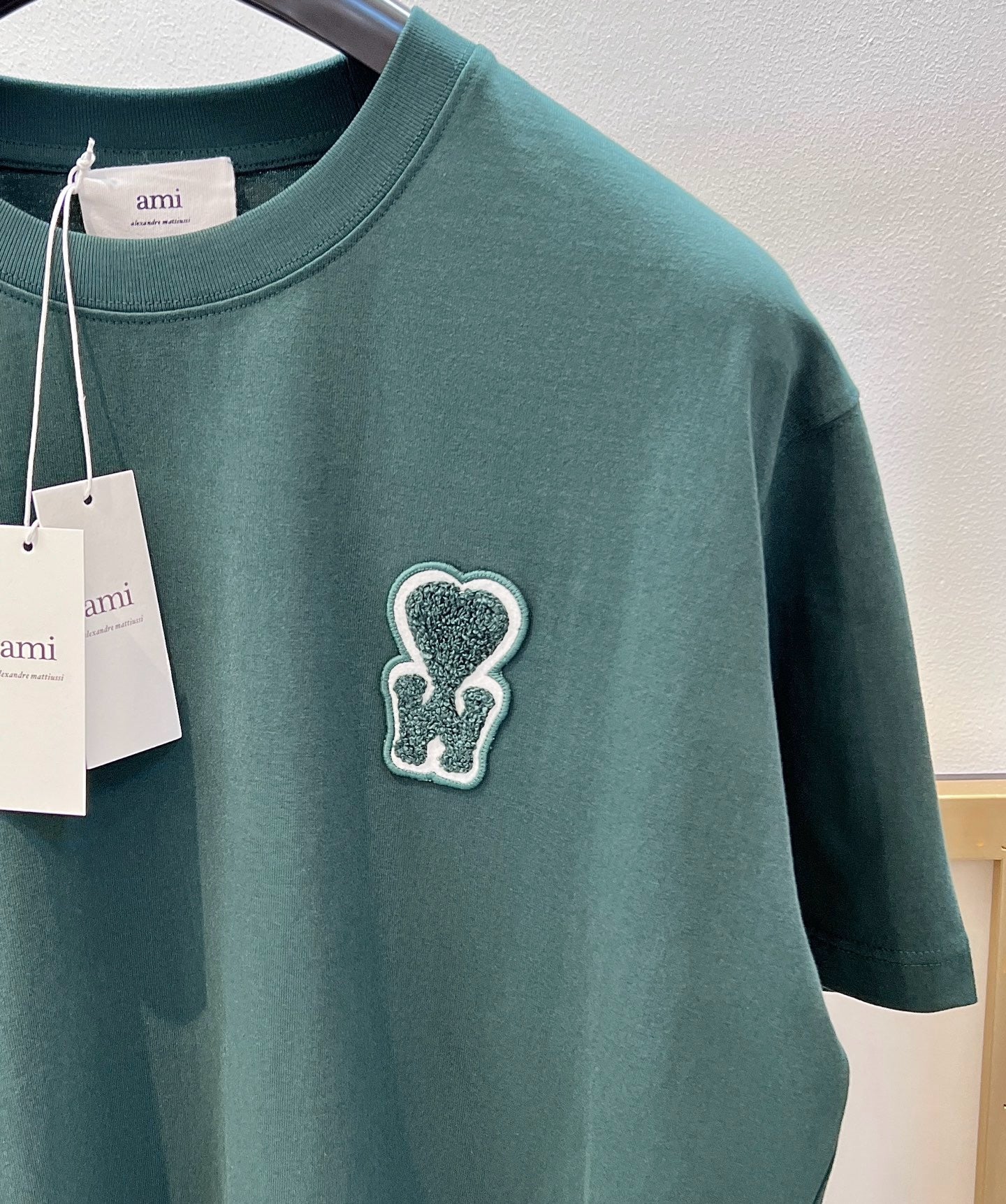 Beige and Green T-Shirt