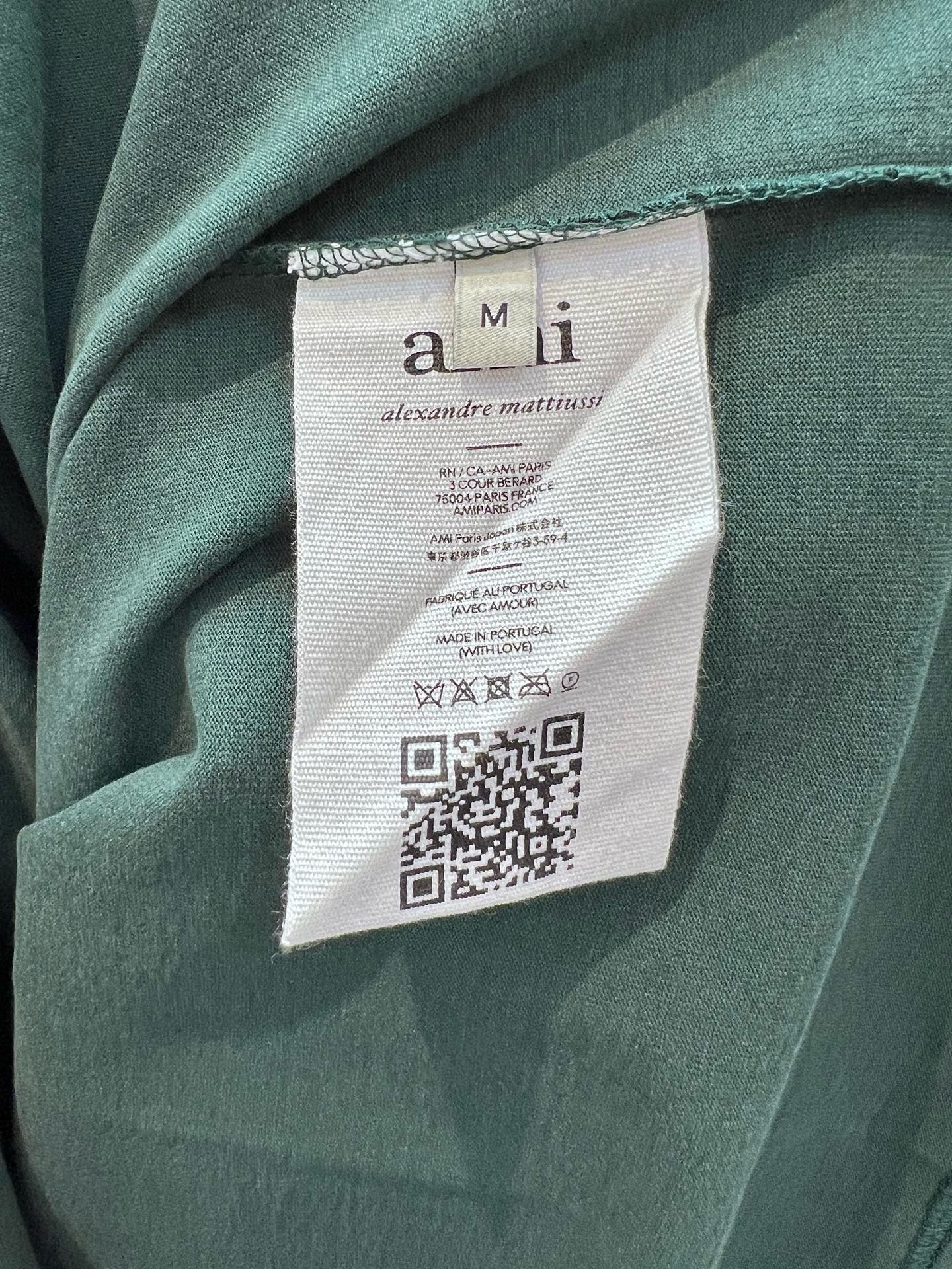 Beige and Green T-Shirt