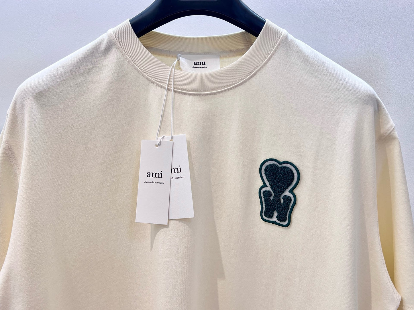 Beige and Green T-Shirt