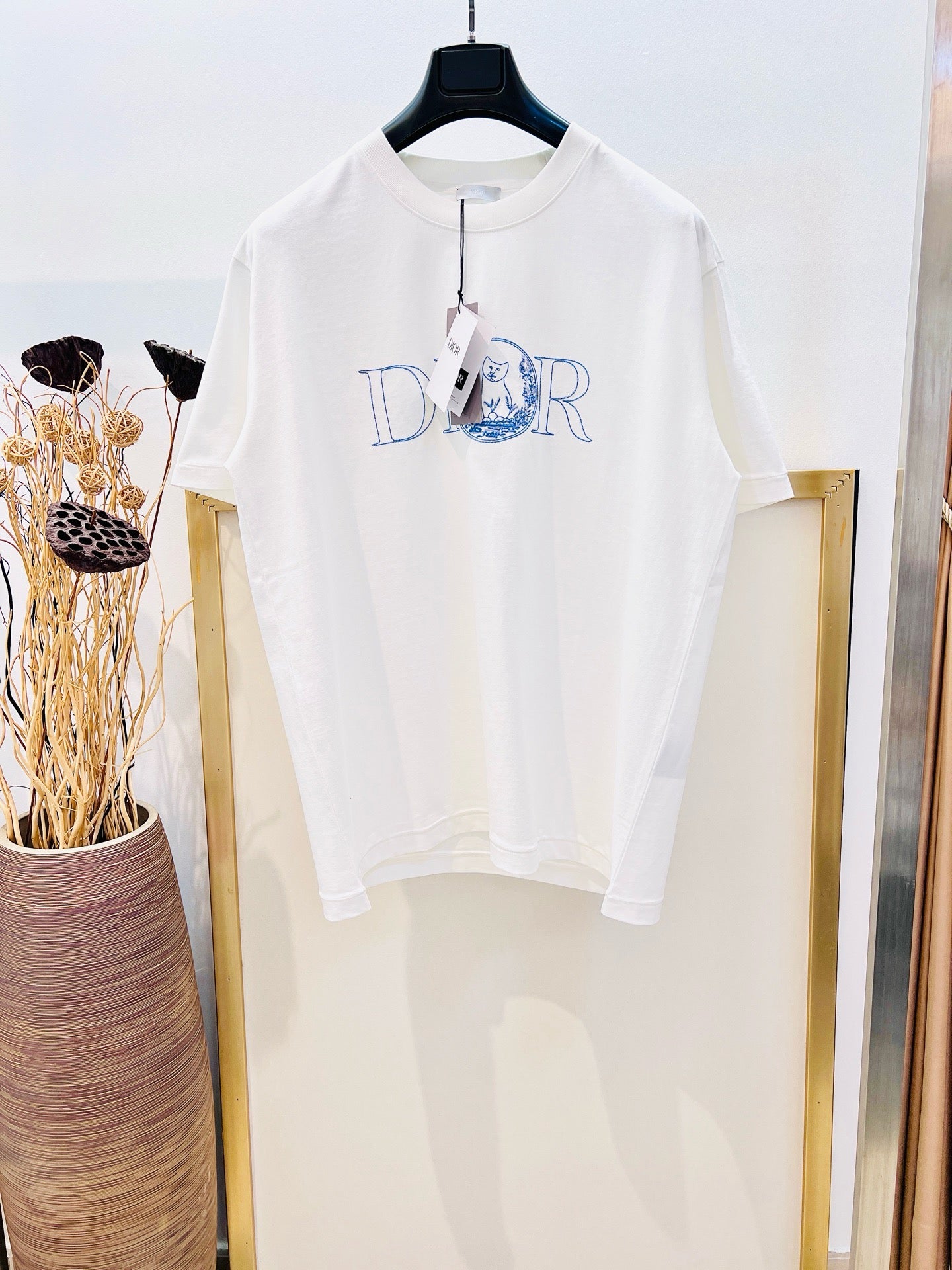 White and Light Blue T-Shirt
