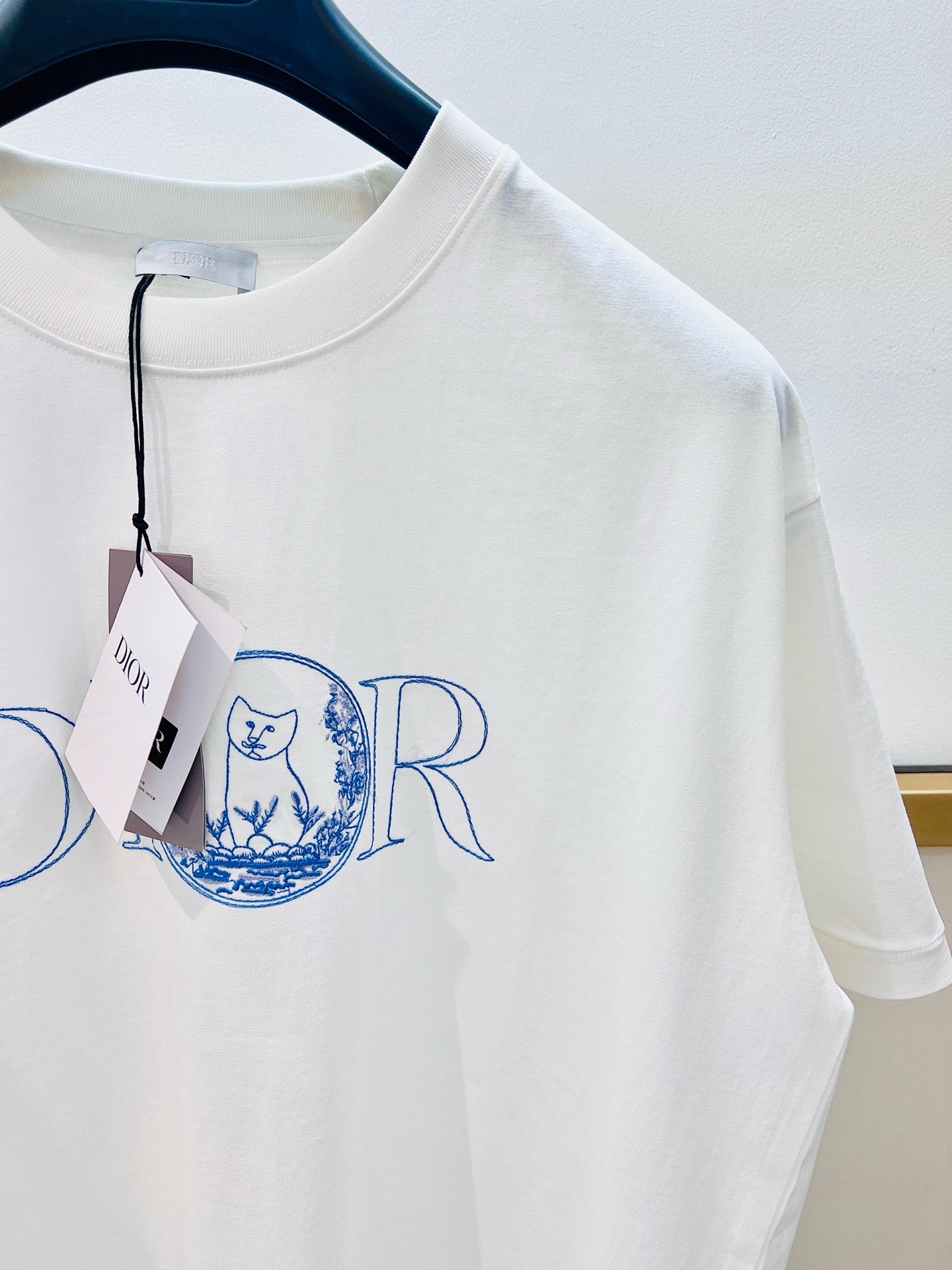 White and Light Blue T-Shirt
