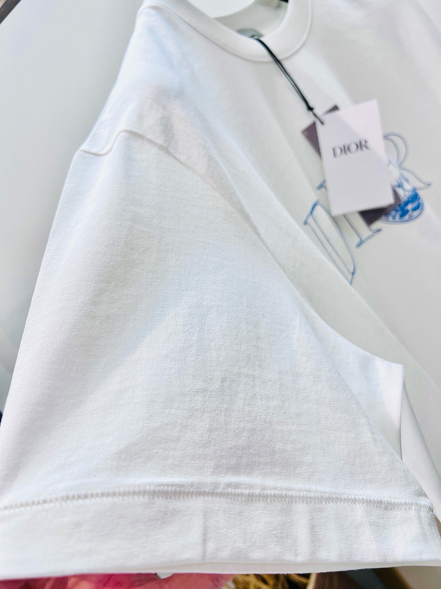 White and Light Blue T-Shirt