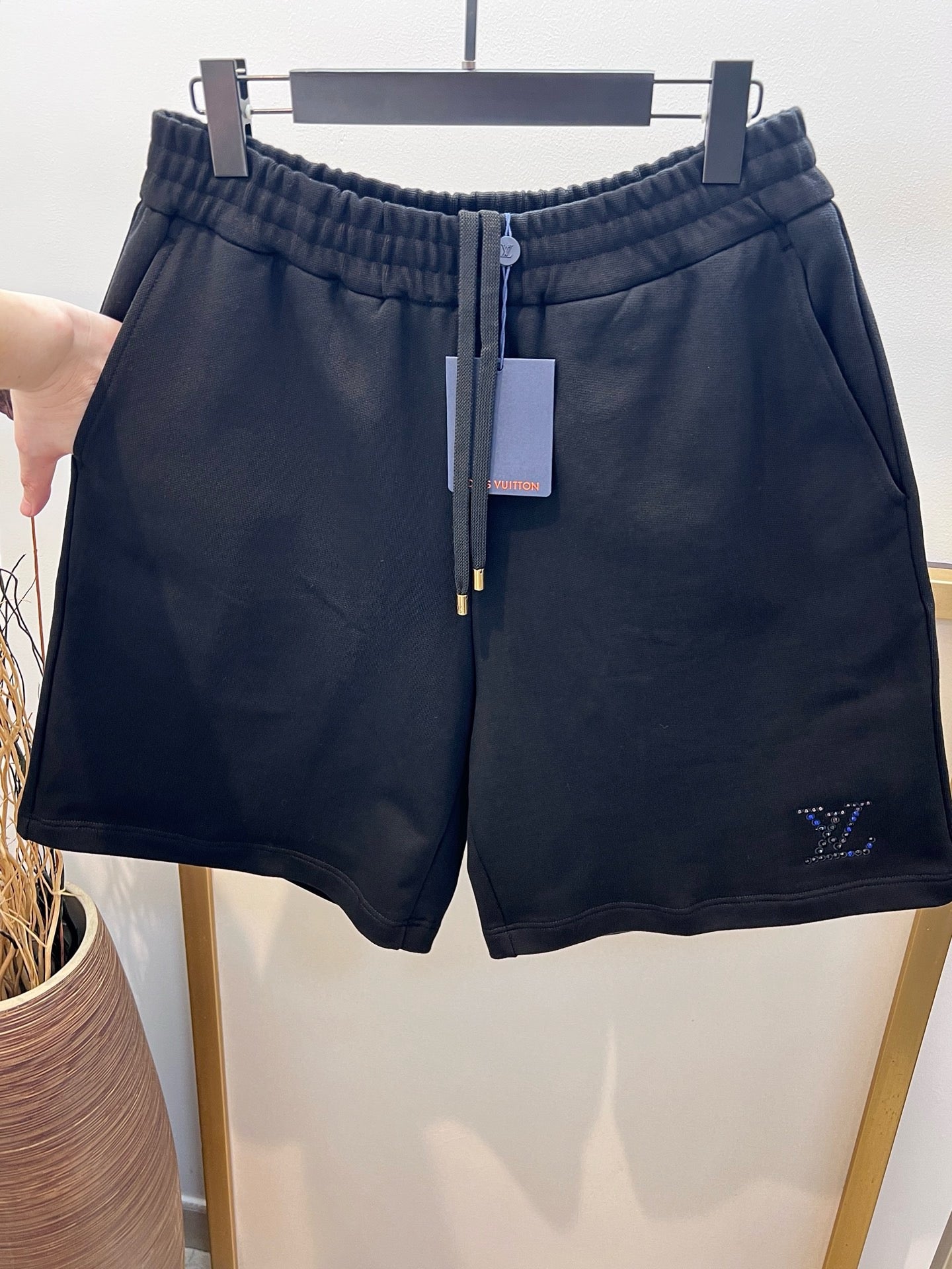 Beige and Black Short