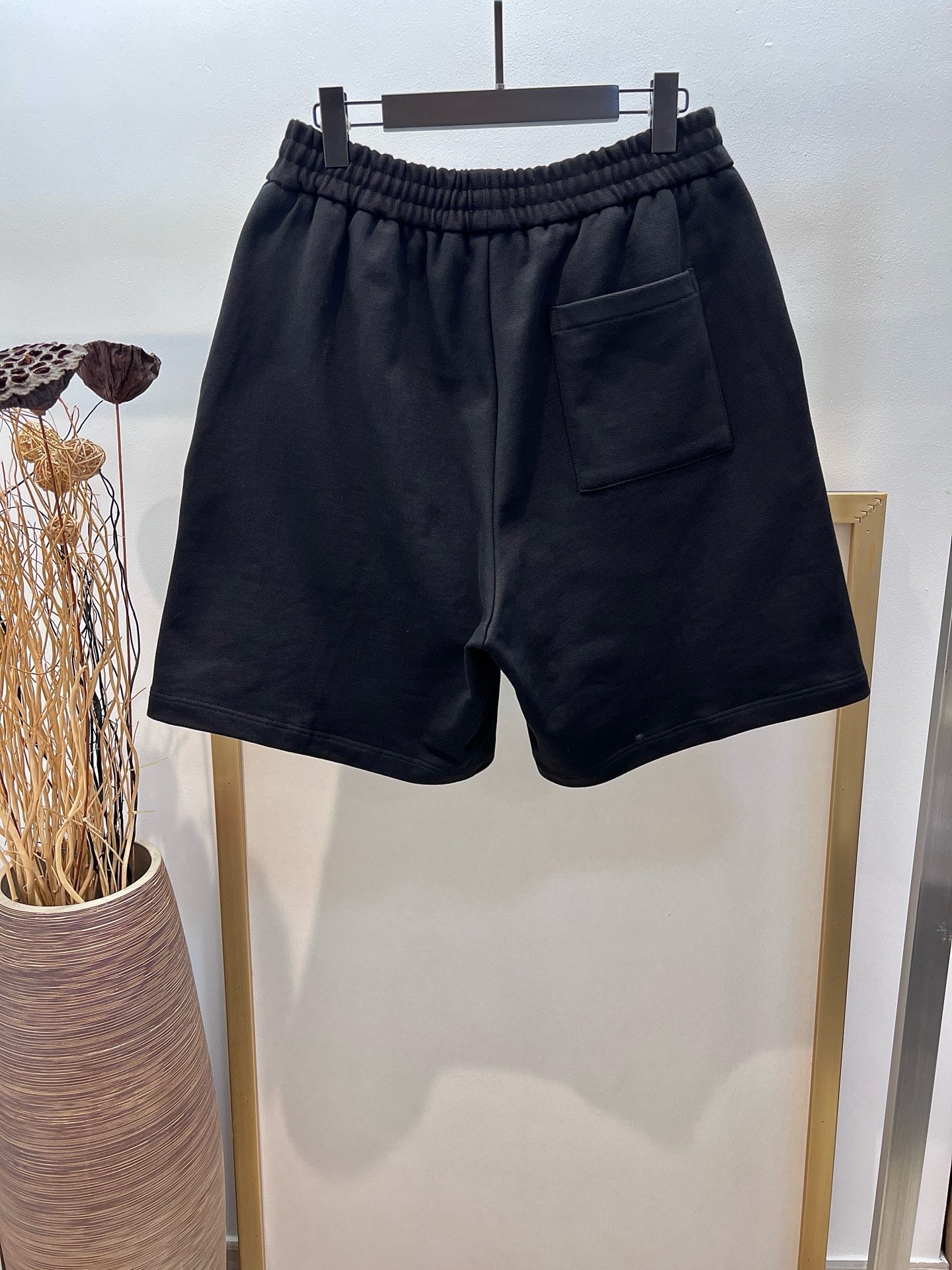 Beige and Black Short