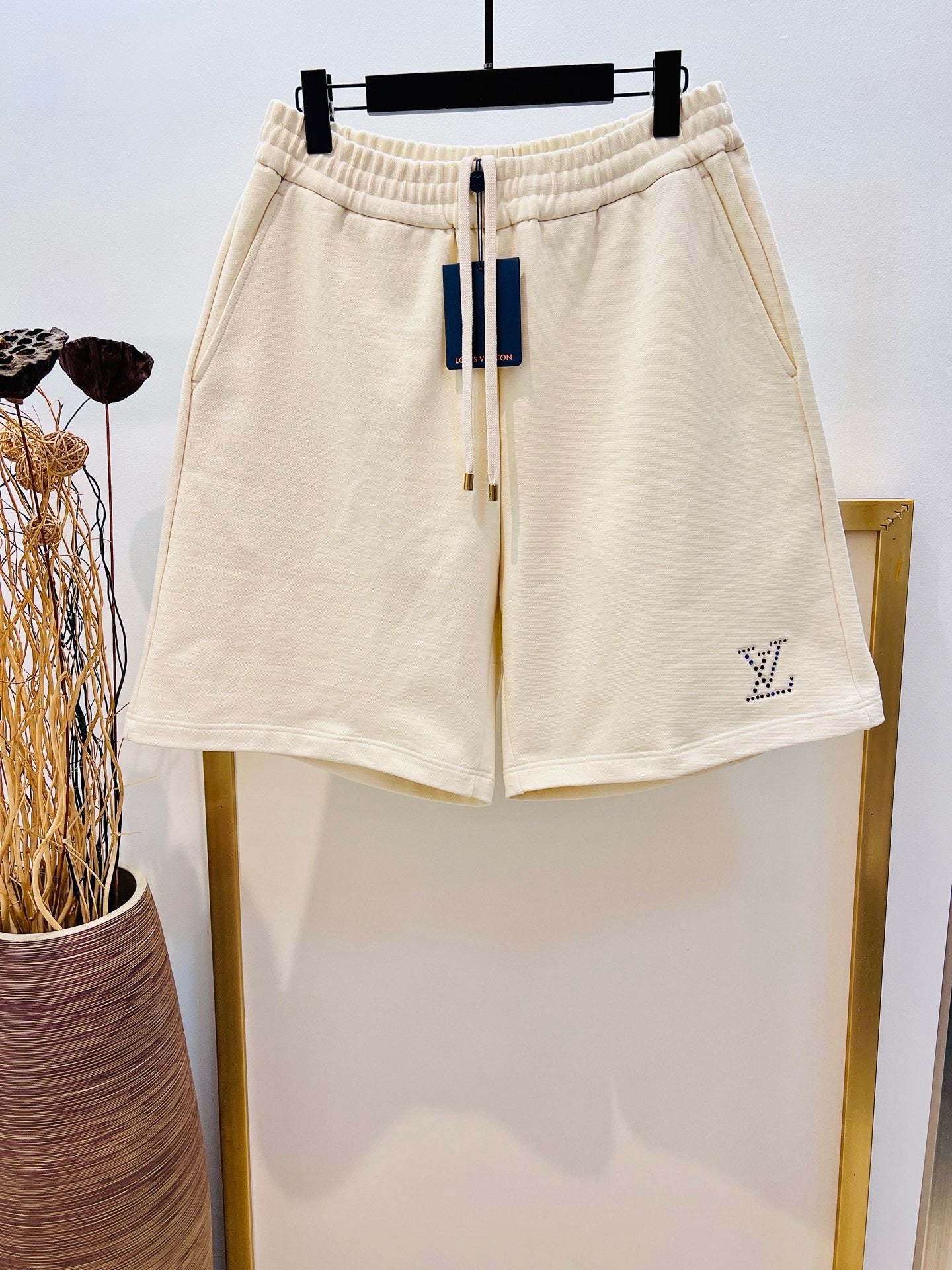 Beige and Black Short