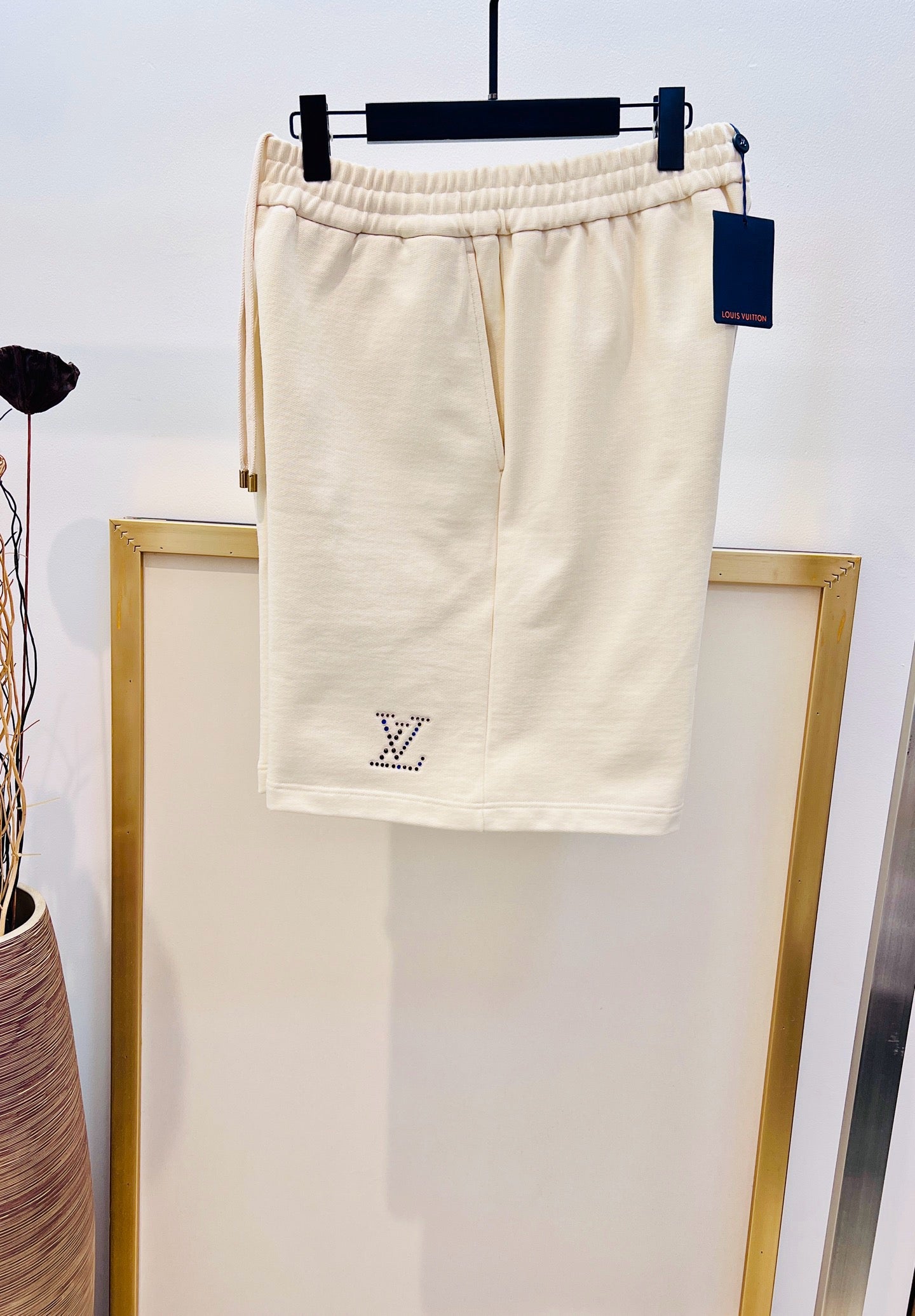 Beige and Black Short