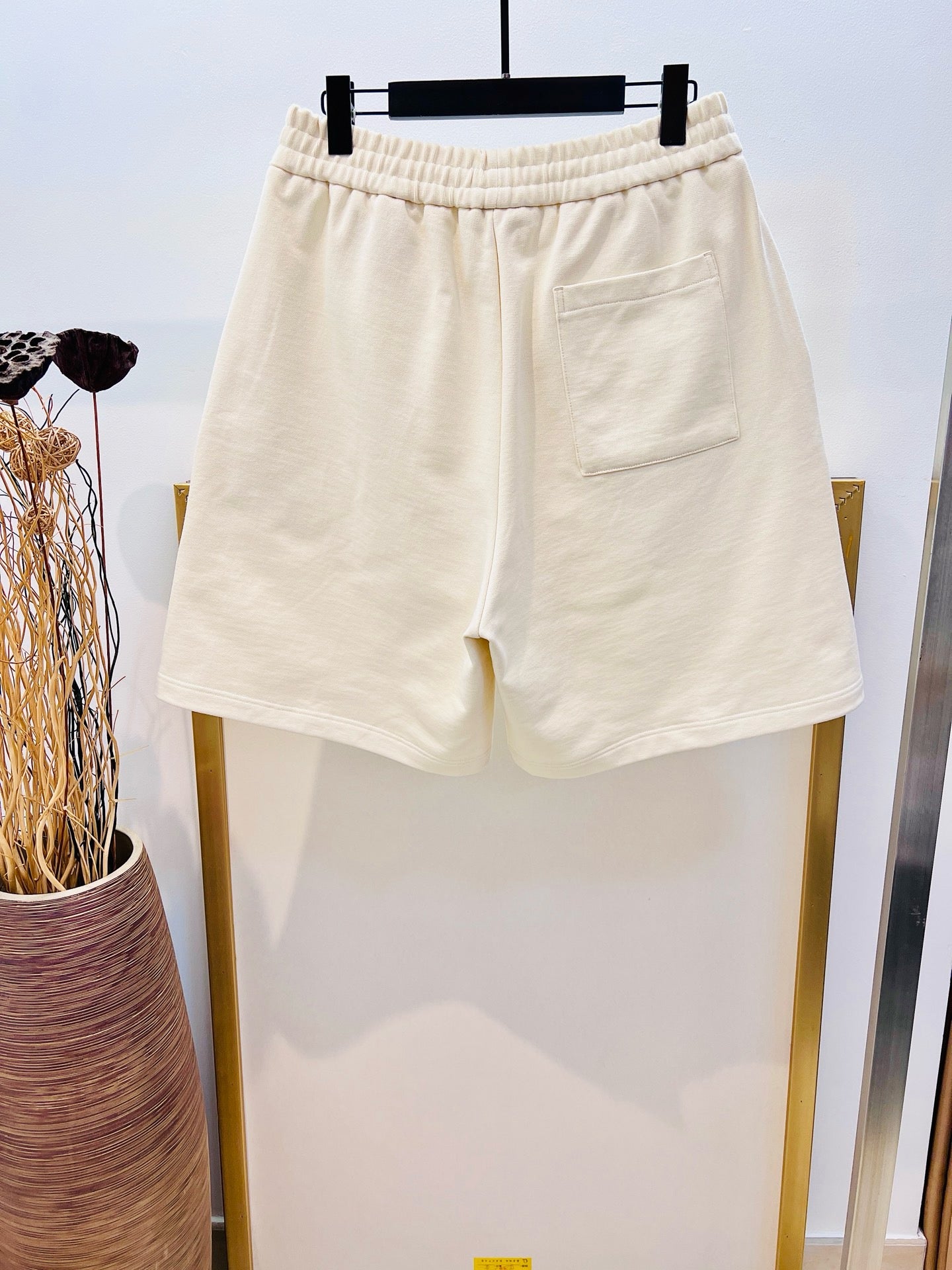 Beige and Black Short
