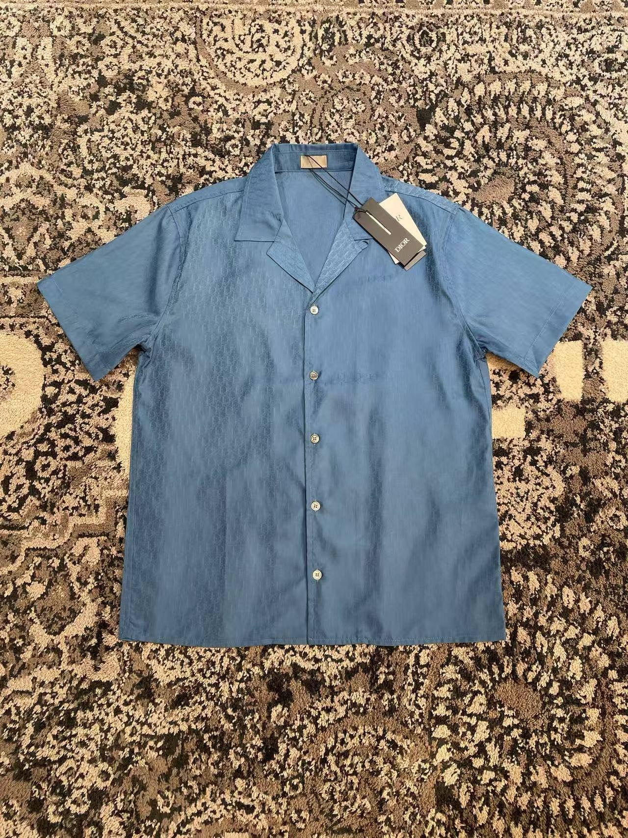 Blue and Light Green Shirt