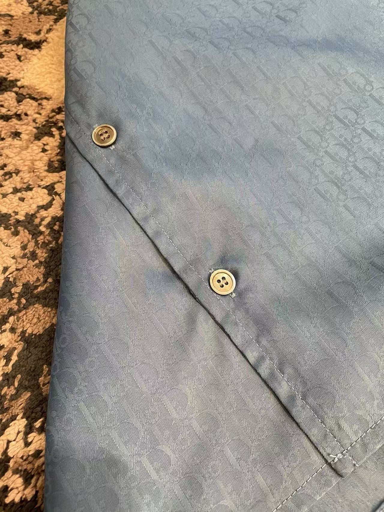 Blue and Light Green Shirt