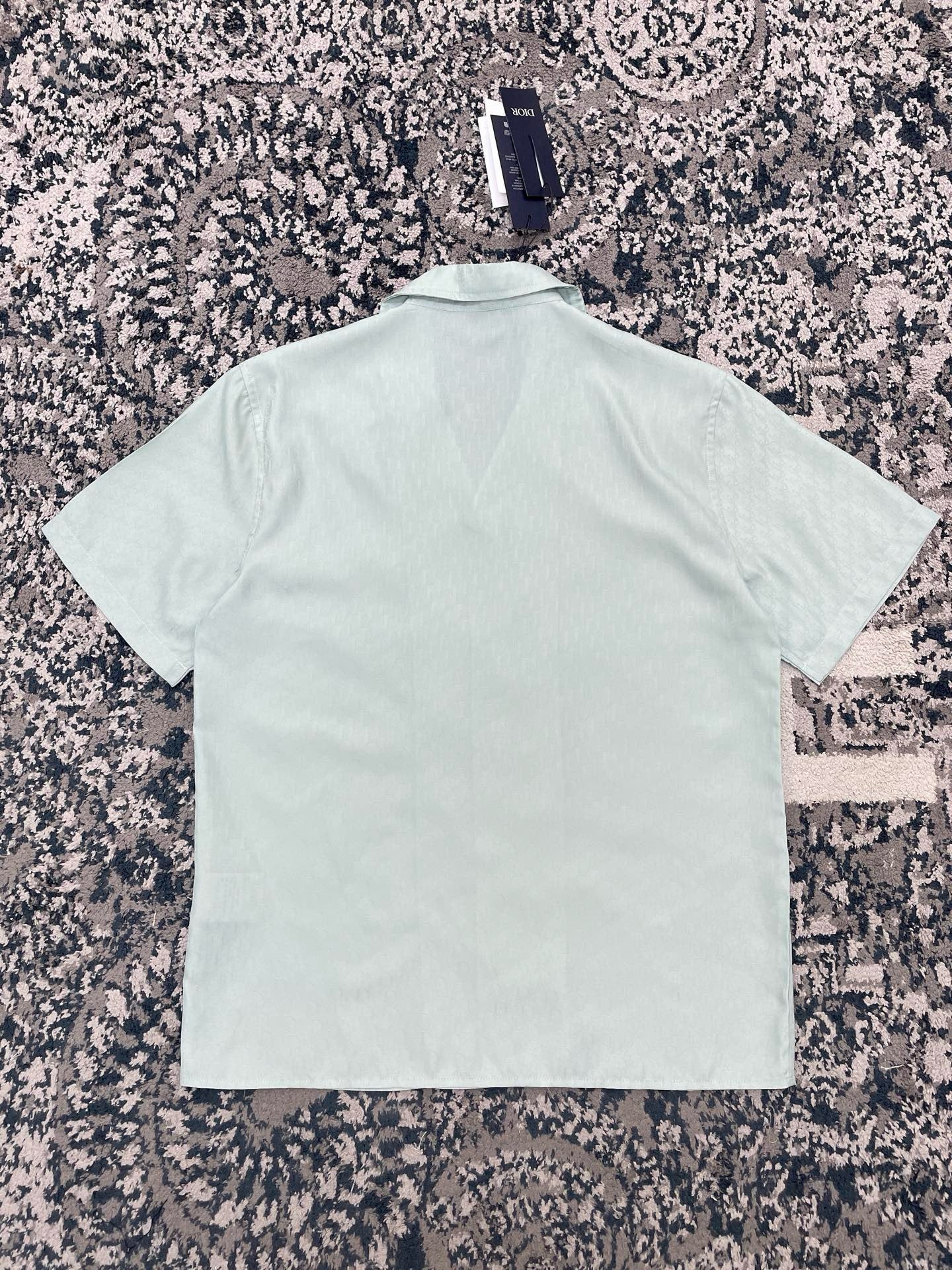 Blue and Light Green Shirt