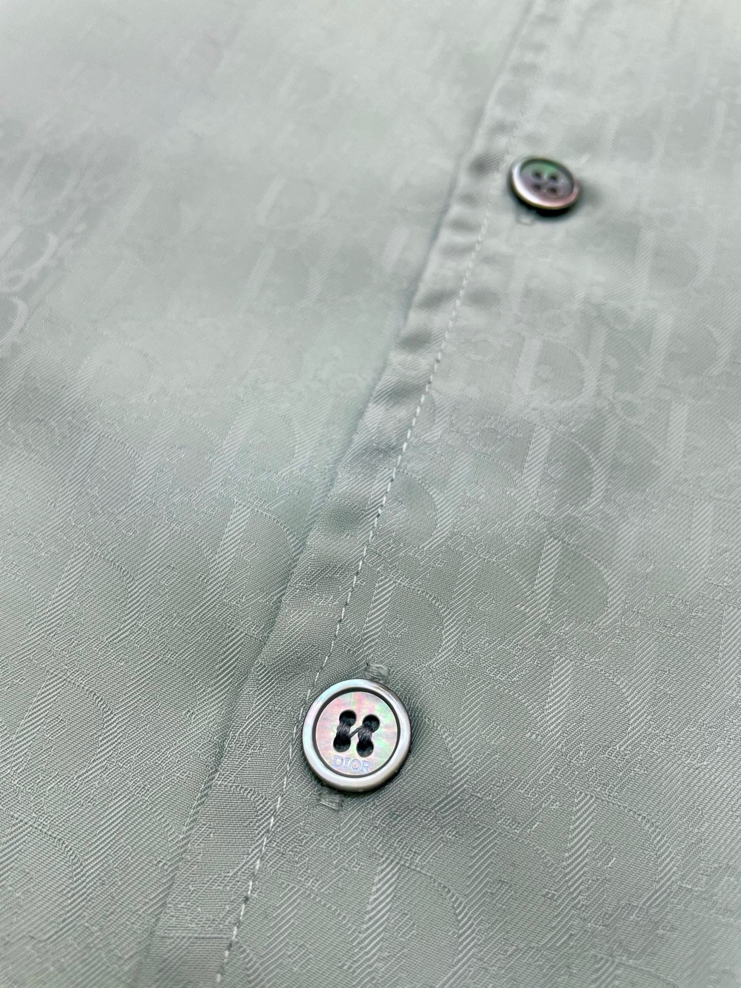Blue and Light Green Shirt