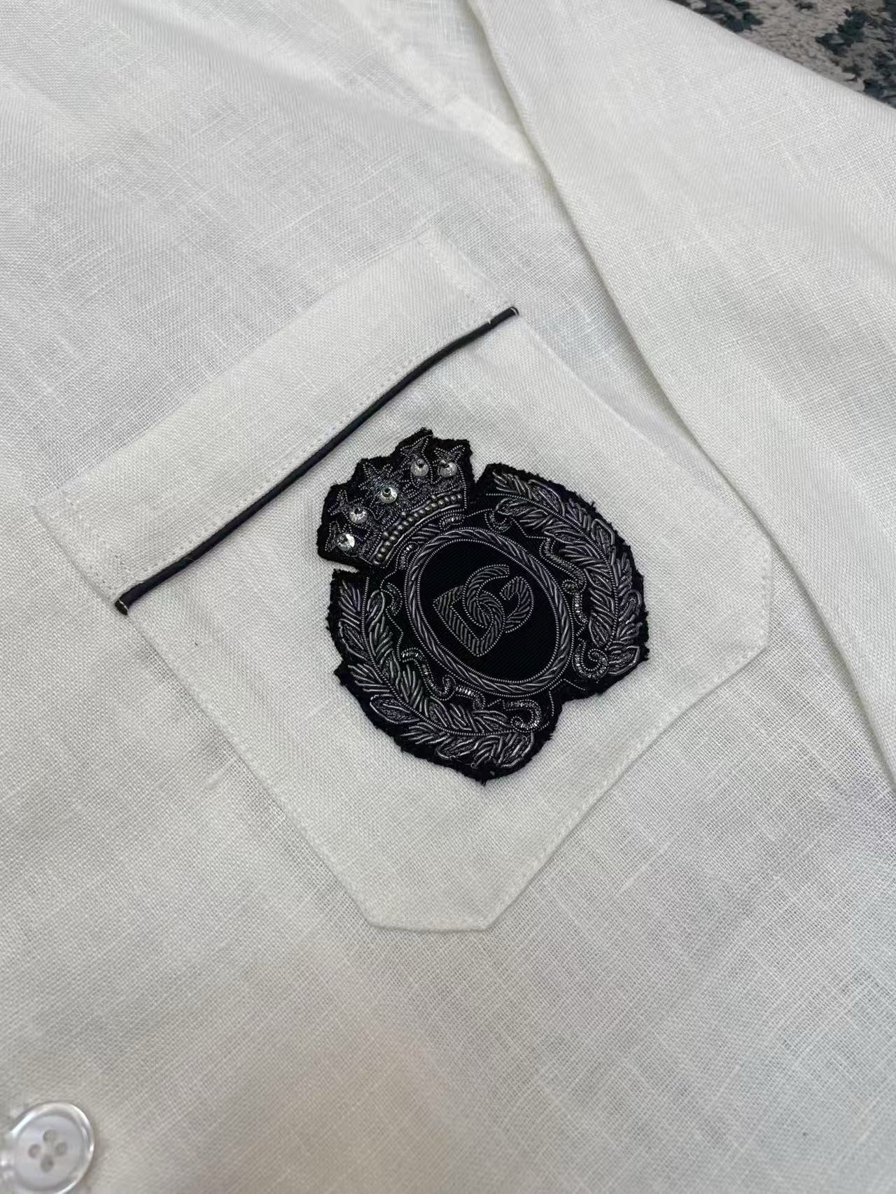 White and Dark Blue Jacket