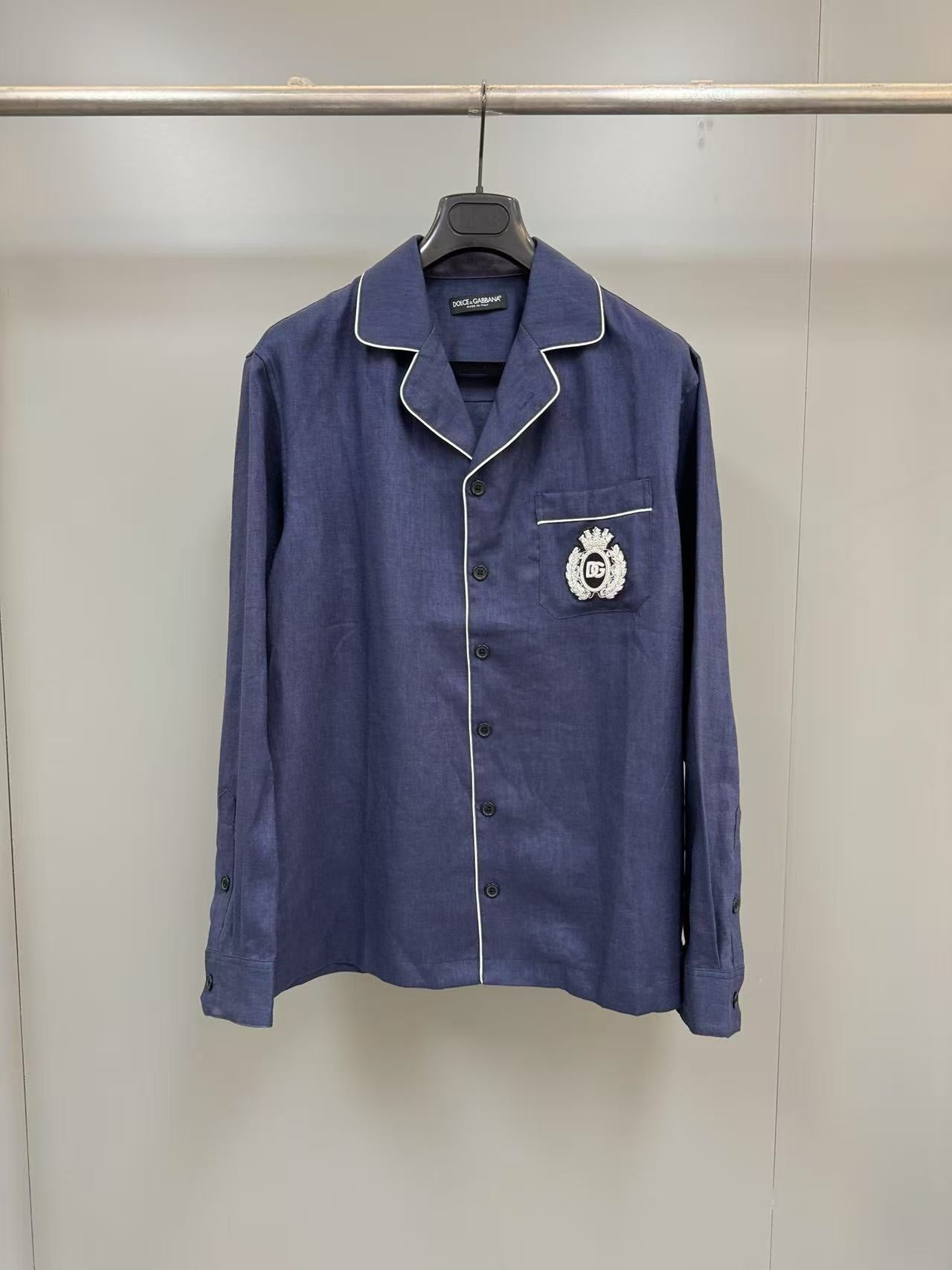 White and Dark Blue Jacket