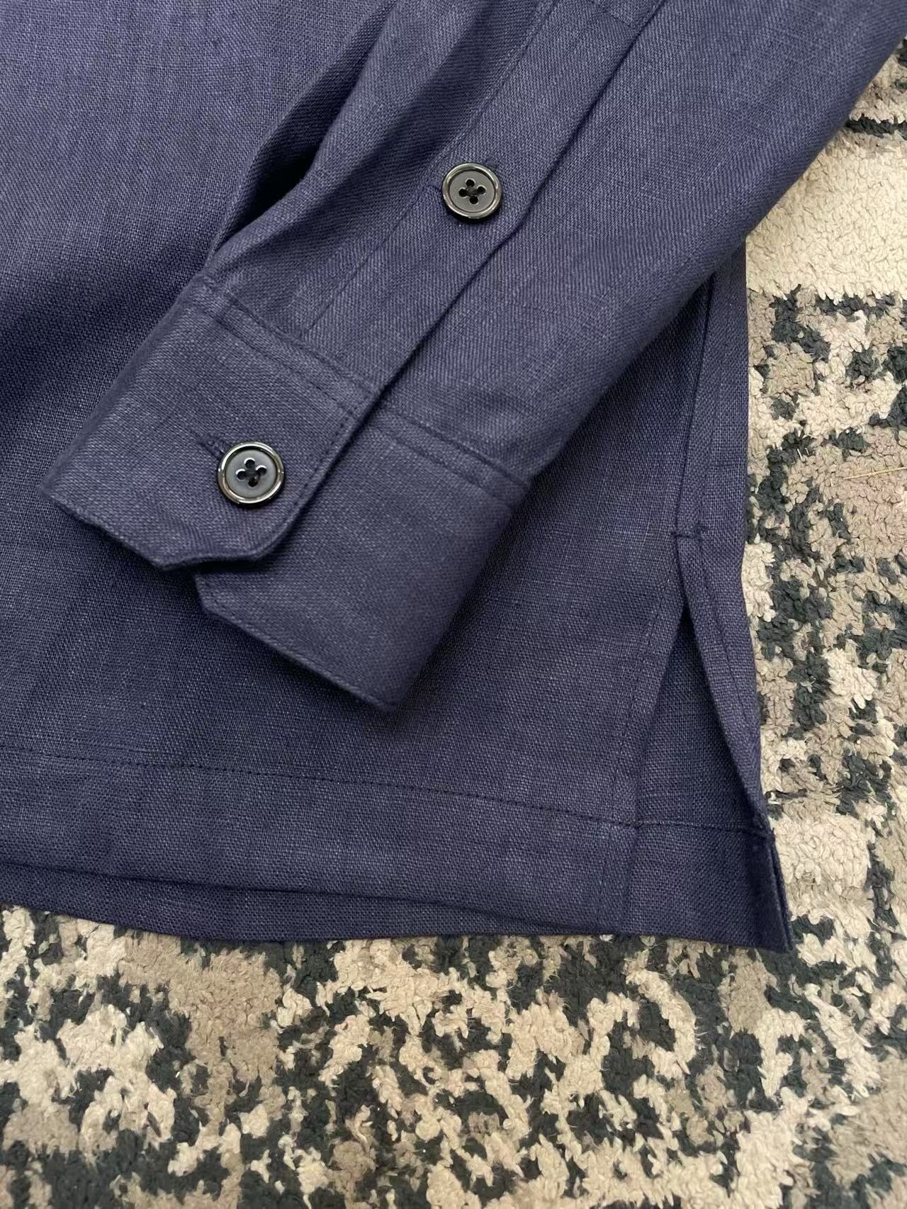 White and Dark Blue Jacket