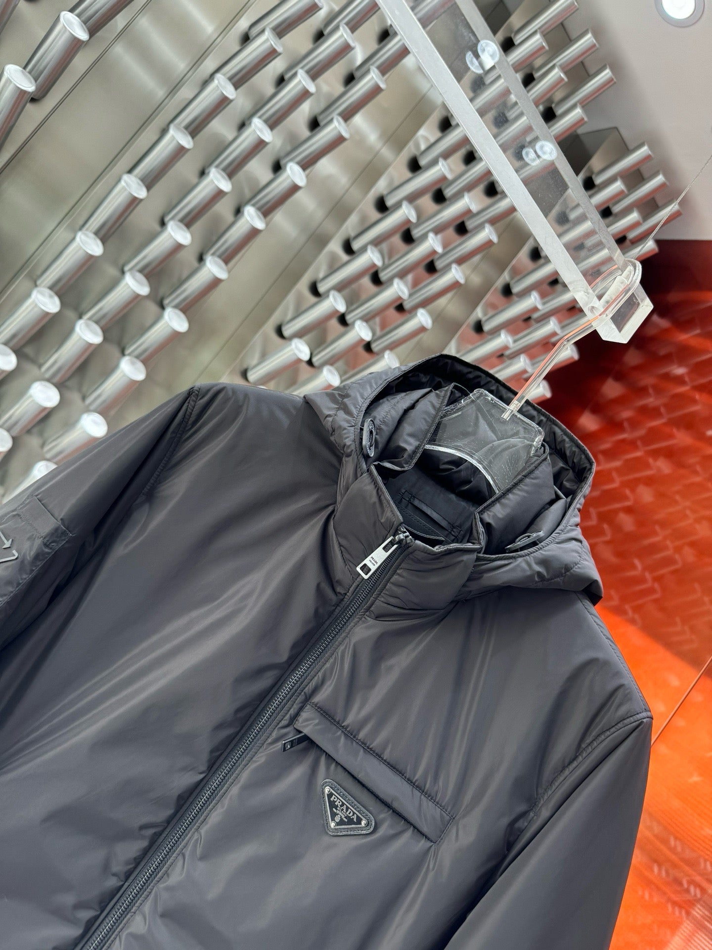 Black and Dark Blue Jacket