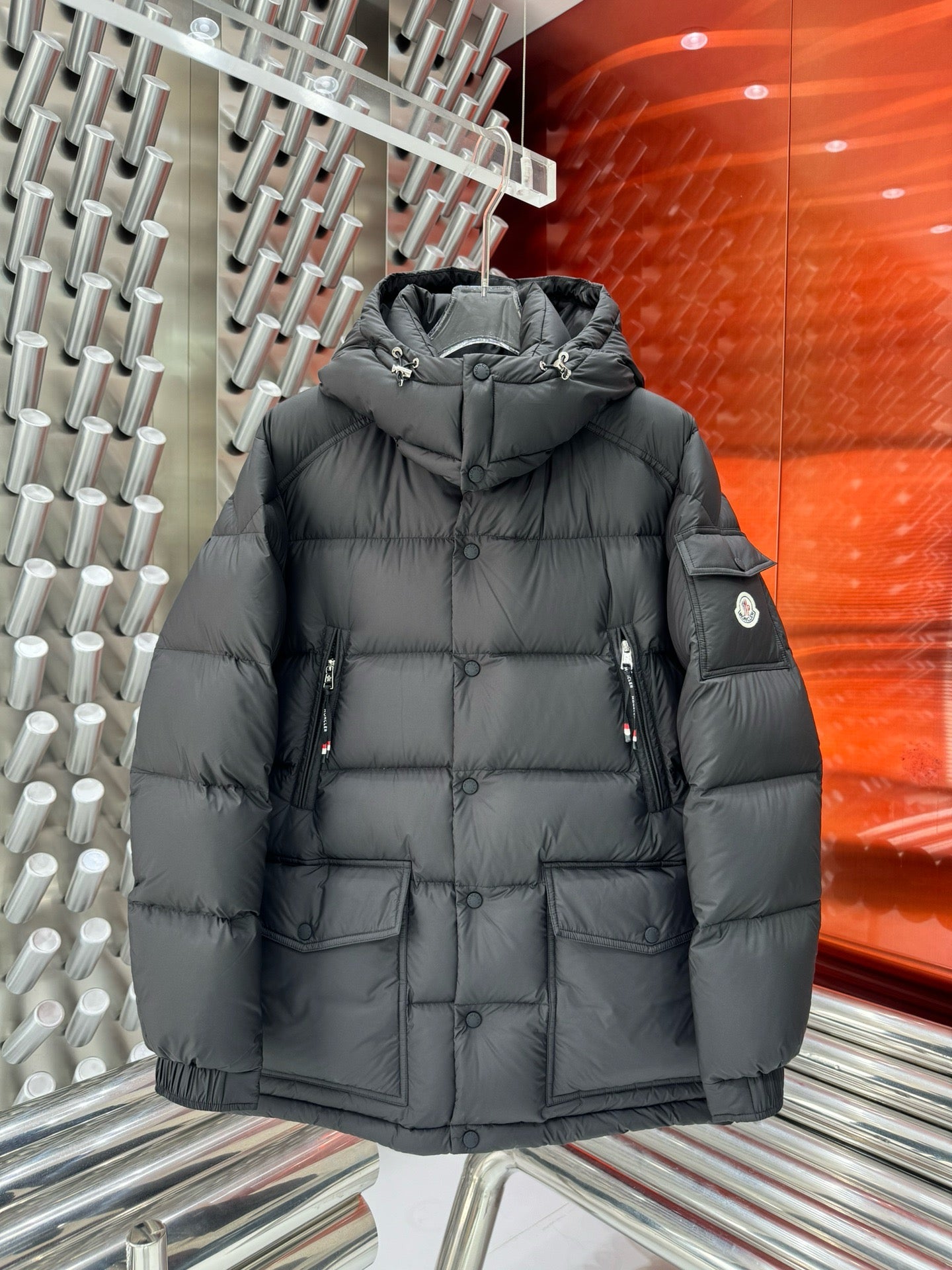 Black and Dark Blue Jacket