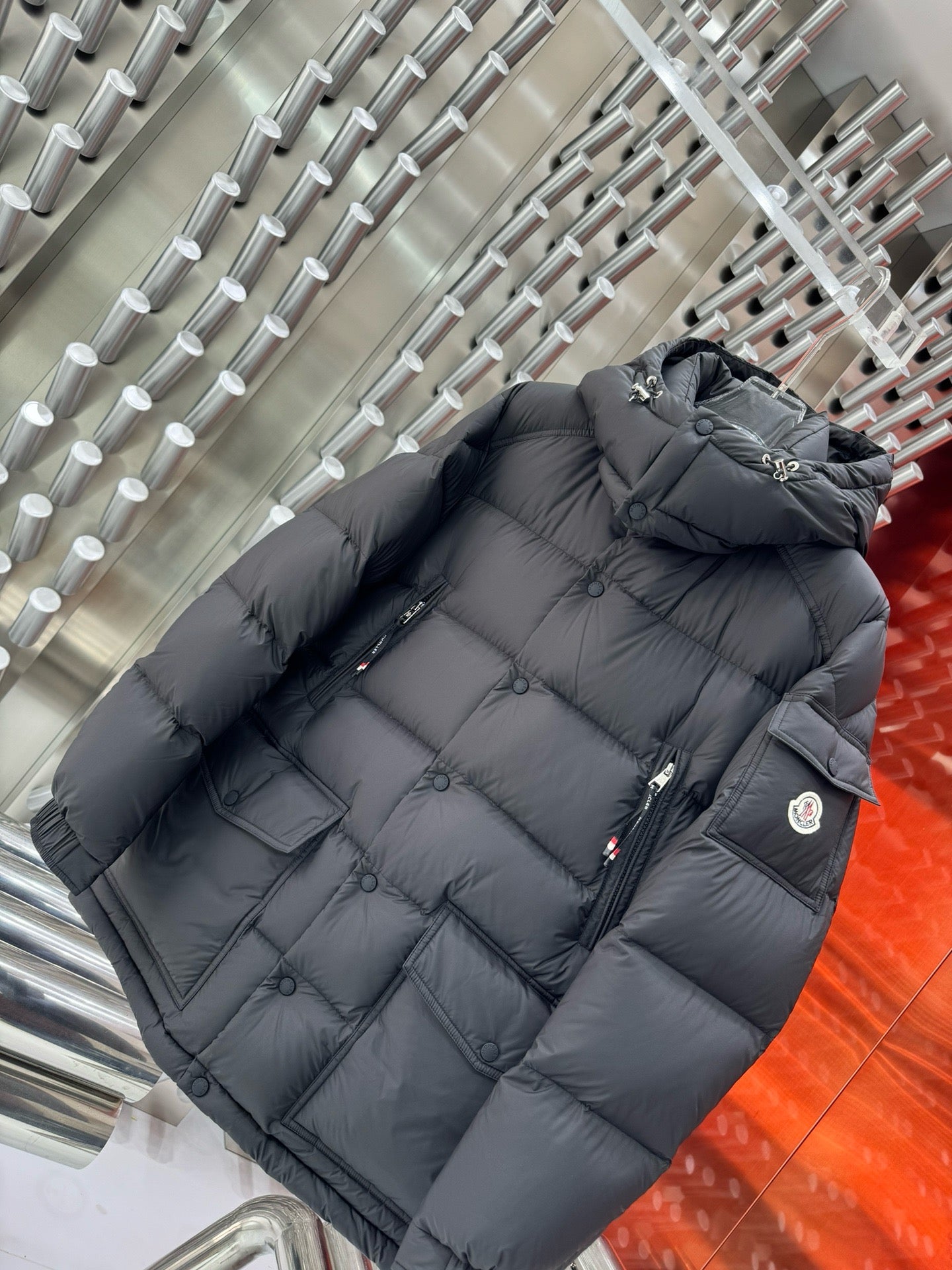 Black and Dark Blue Jacket