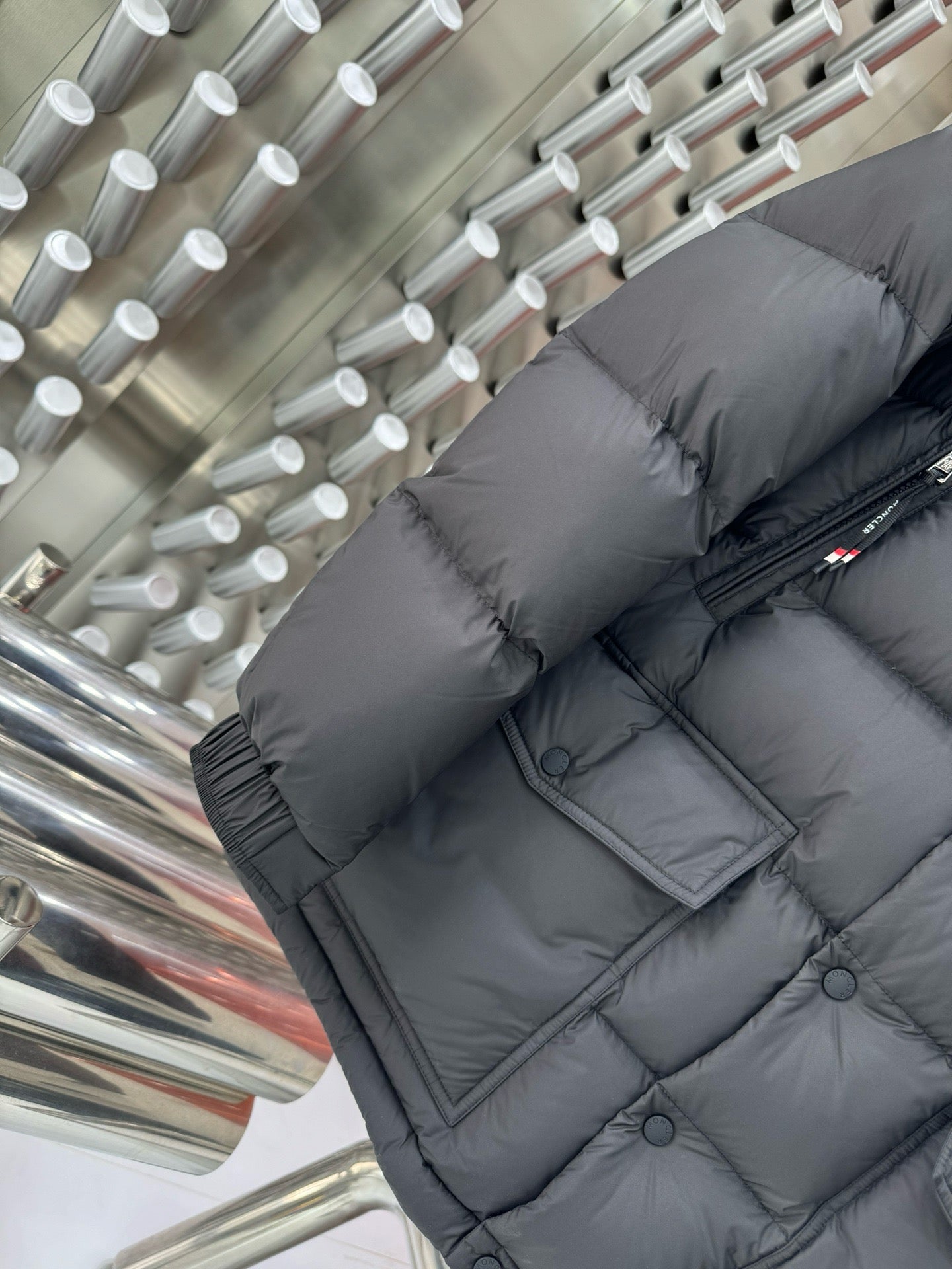 Black and Dark Blue Jacket