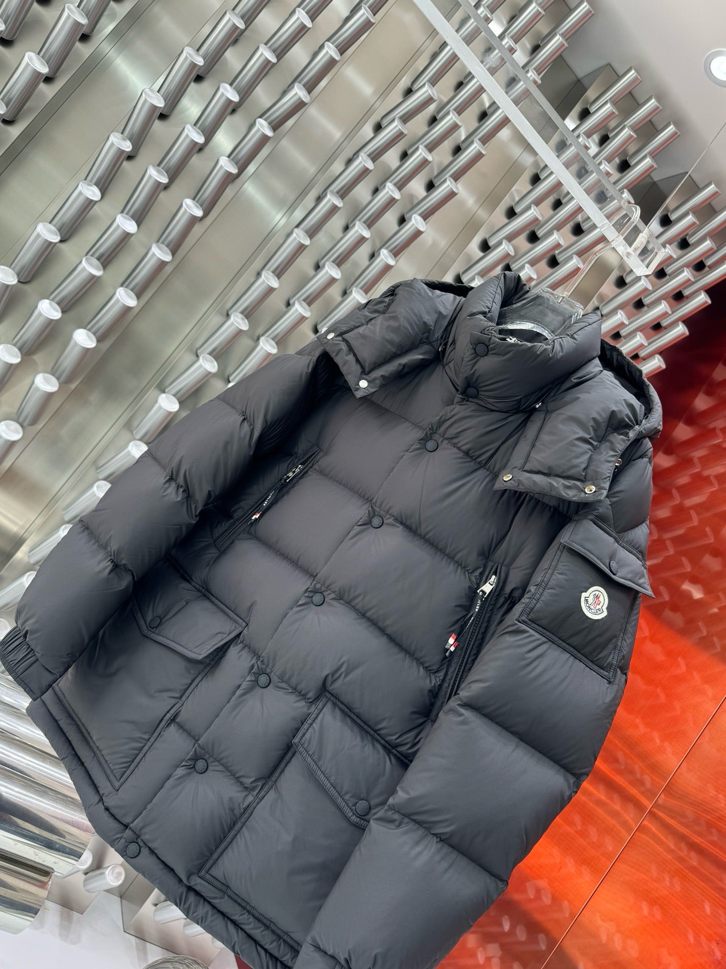 Black and Dark Blue Jacket