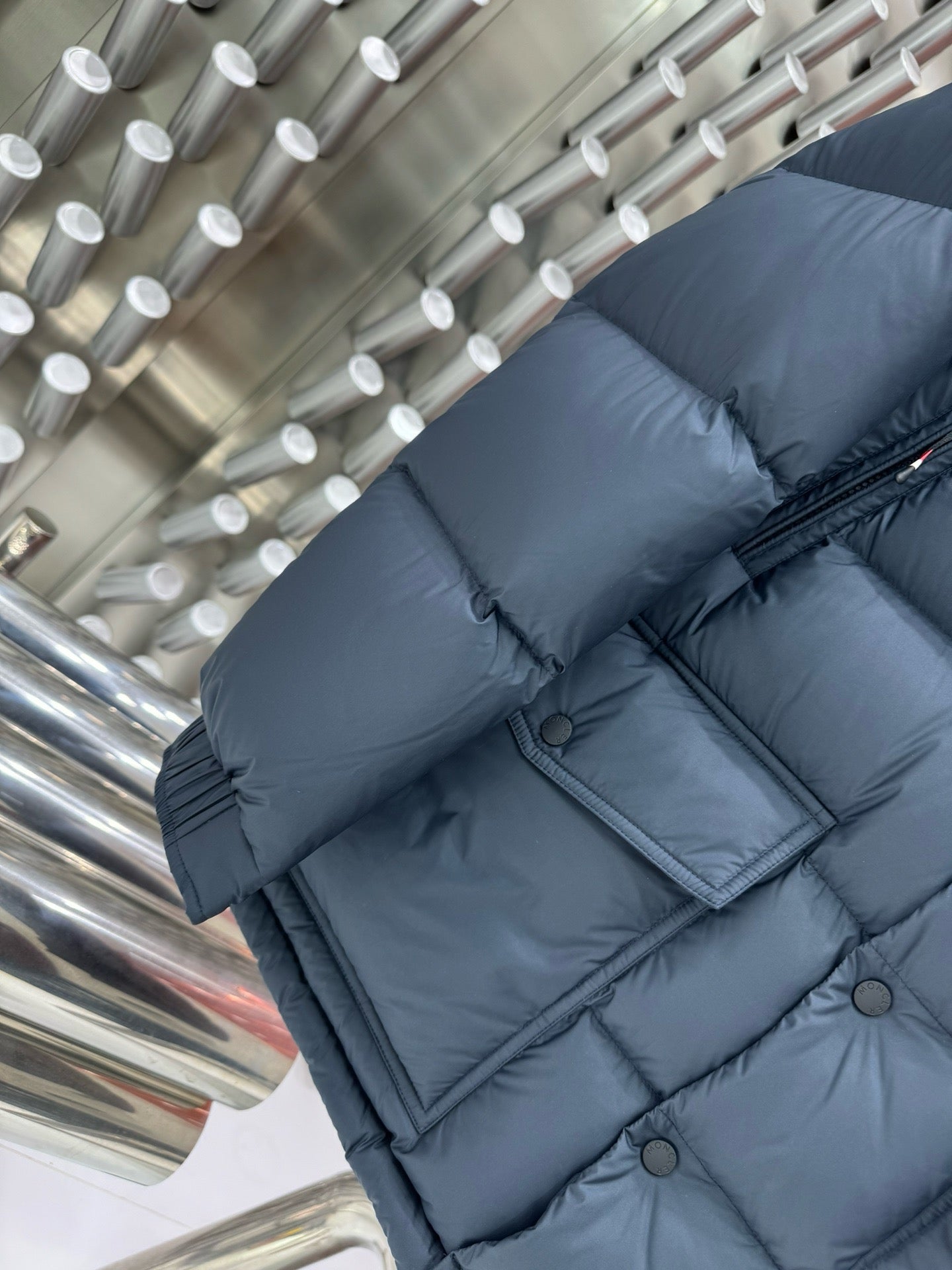 Black and Dark Blue Jacket