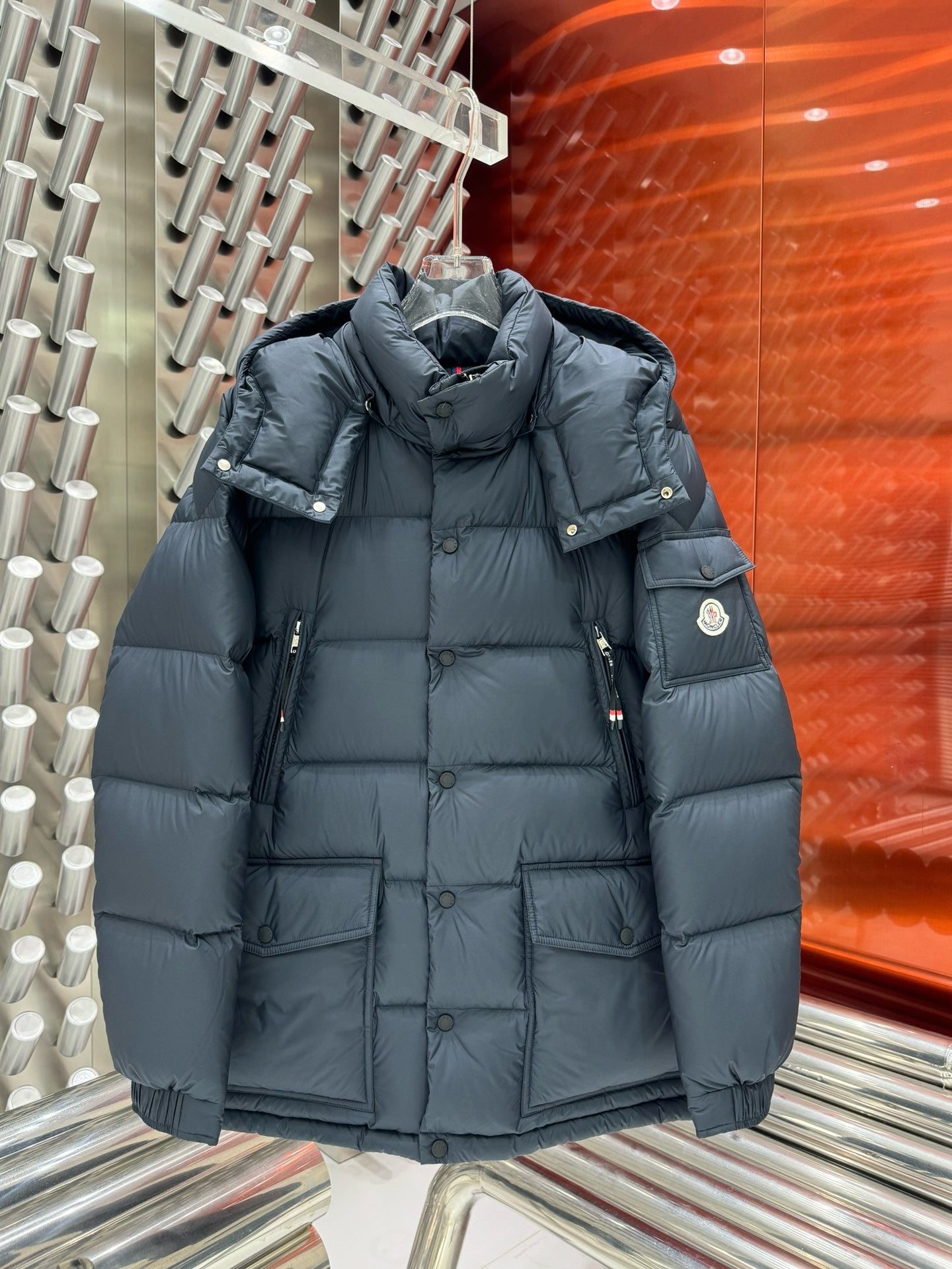 Black and Dark Blue Jacket