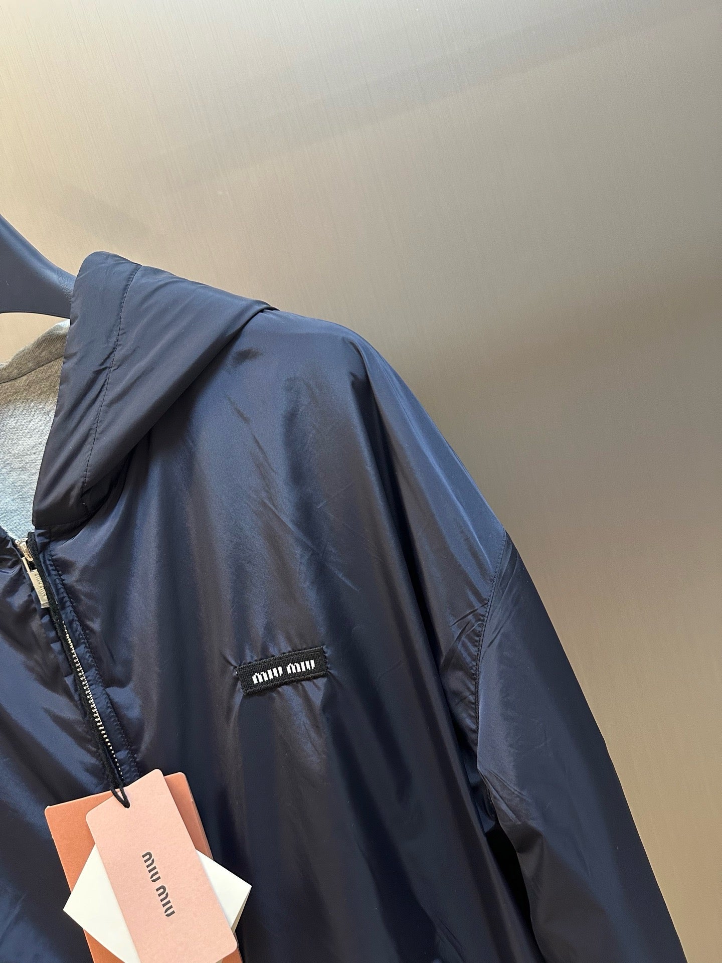 Grey and Dark Blue Jacket