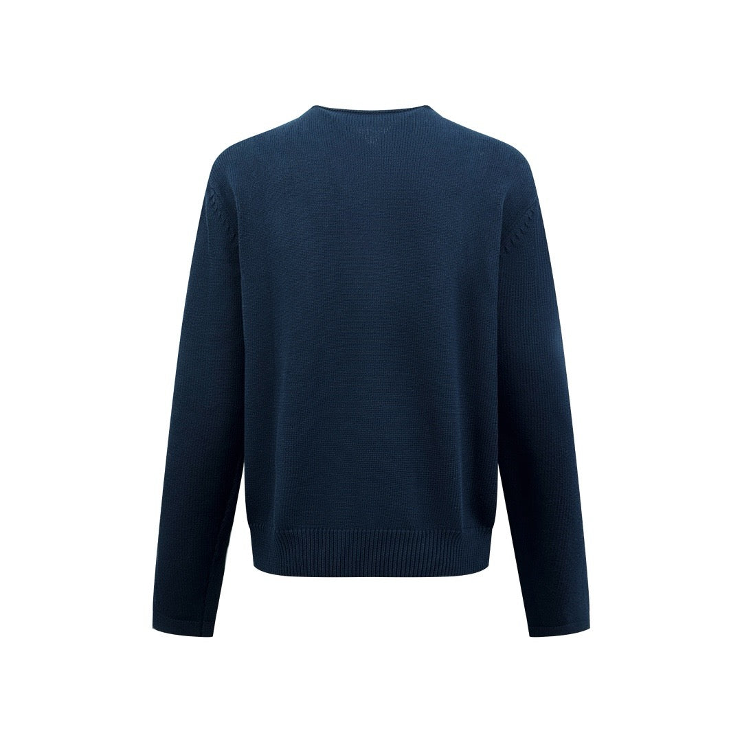 Dark Blue and White Jersey