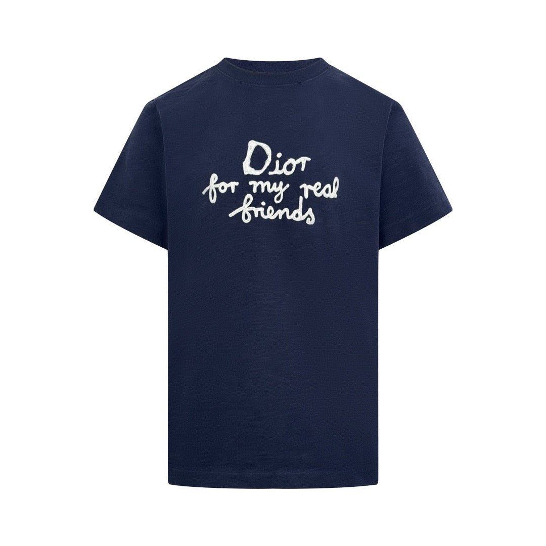 Dark Blue and White T-Shirt