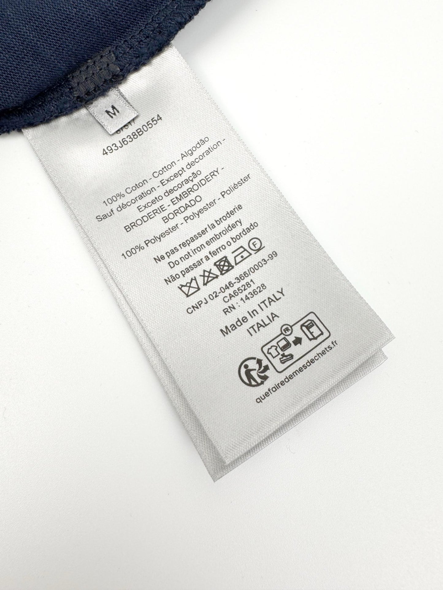 Dark Blue and White T-Shirt