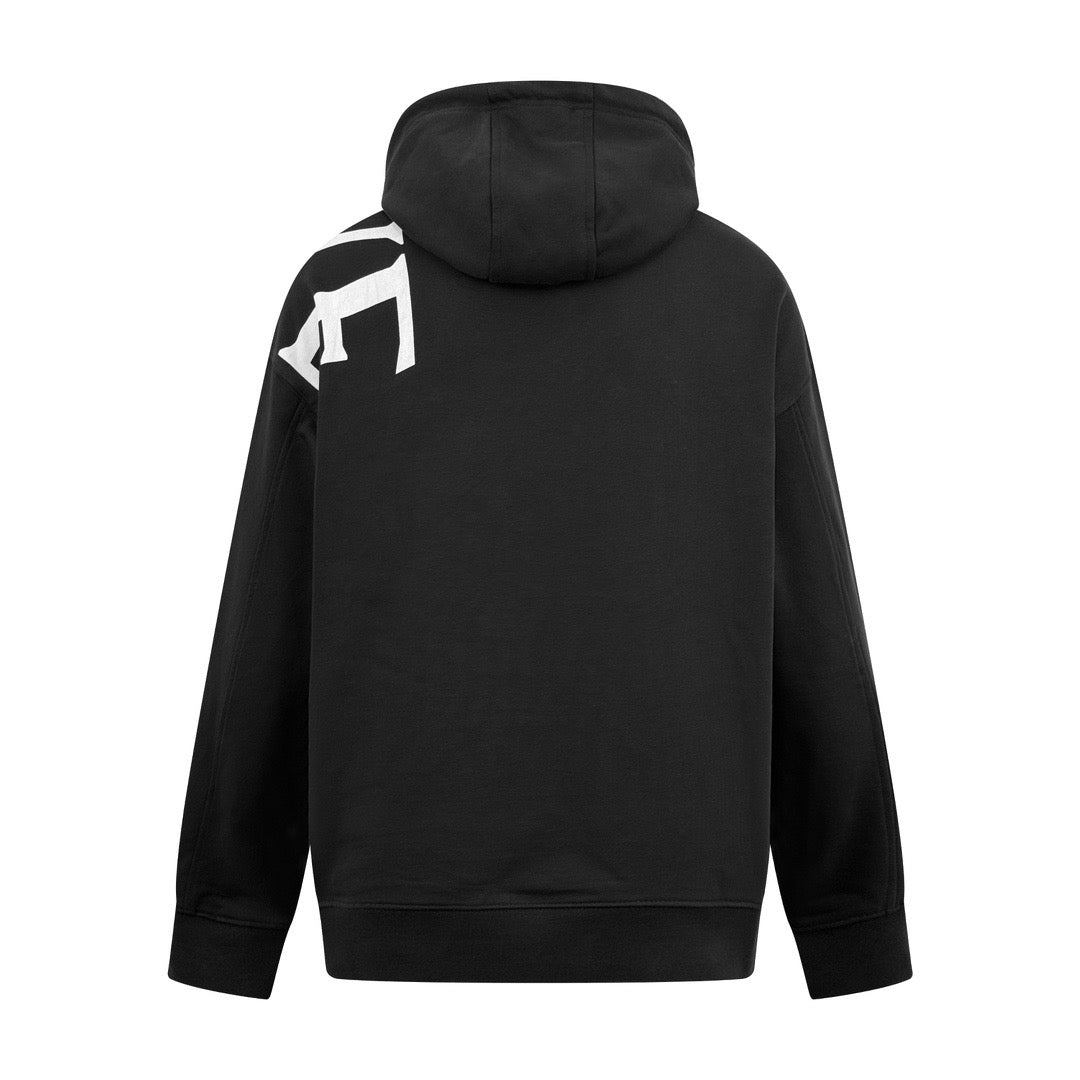 Black and Green Hoodie