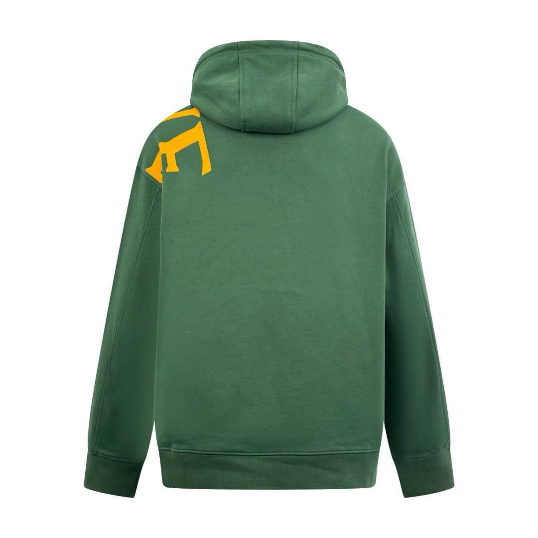 Black and Green Hoodie