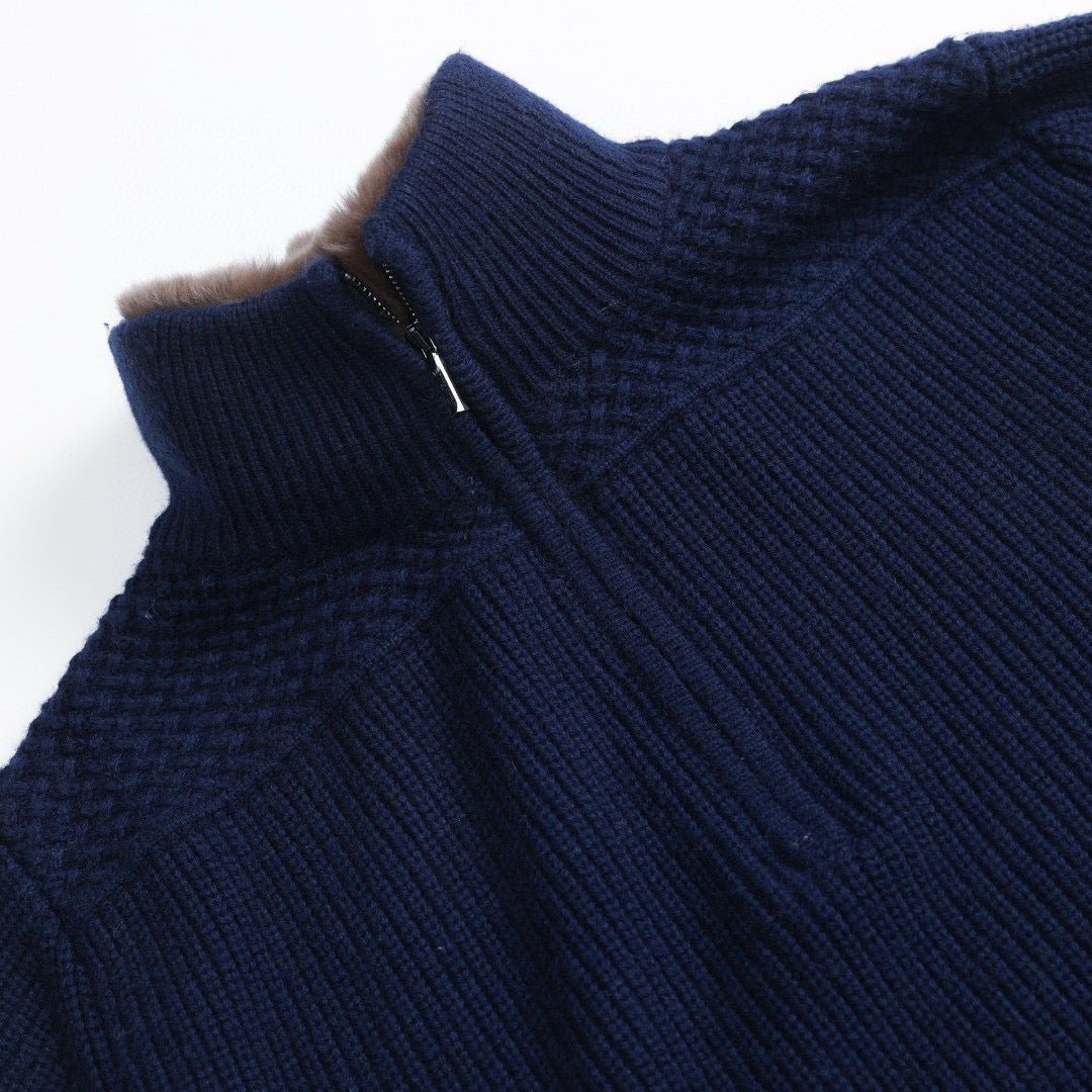 Grey and Dark Blue Jersey