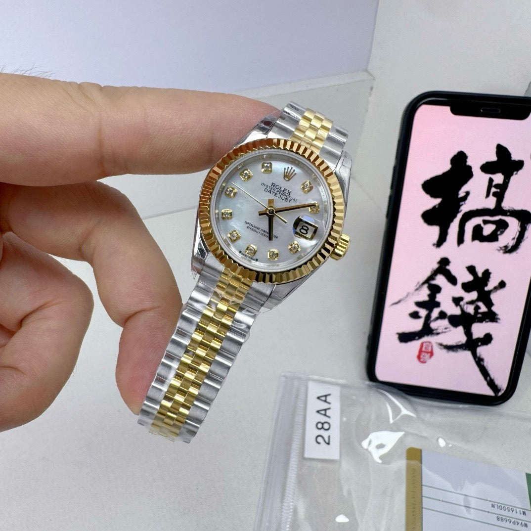 Silver Golden Watch