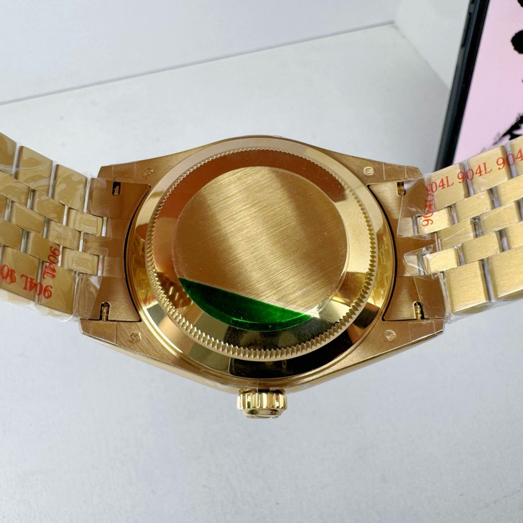 Golden Green Watch