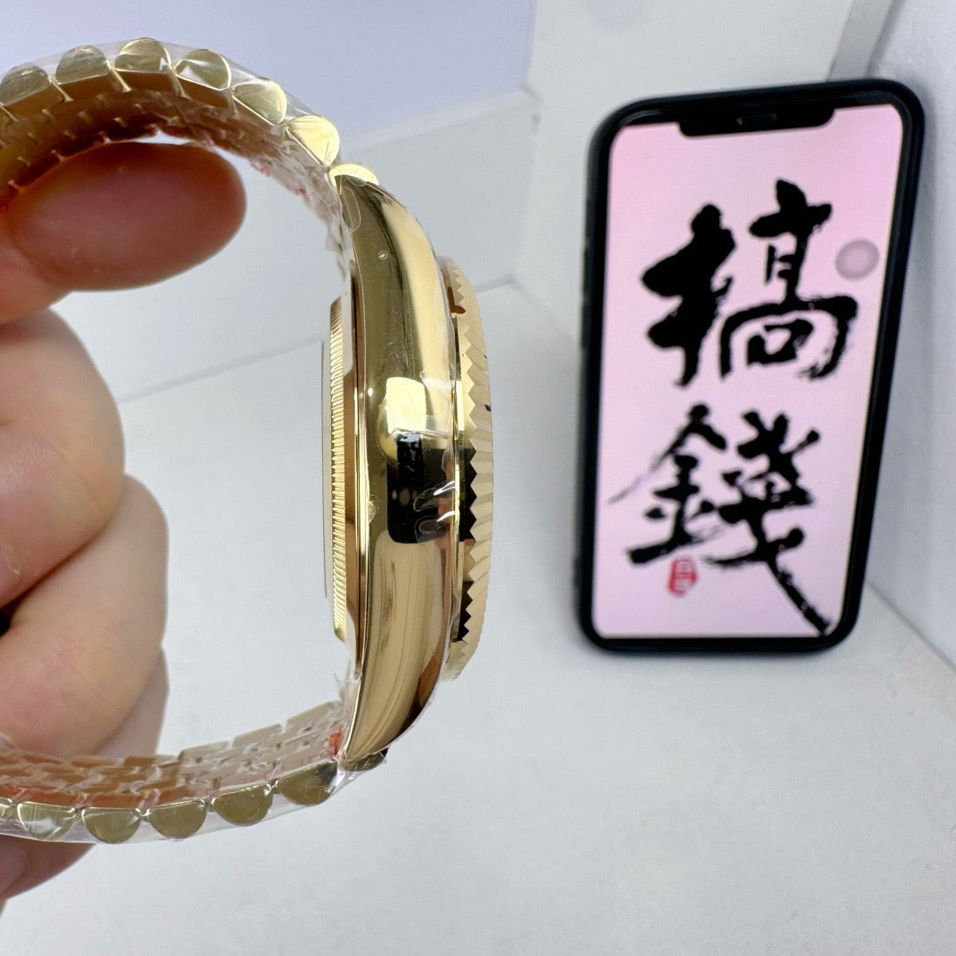 Golden Green Watch