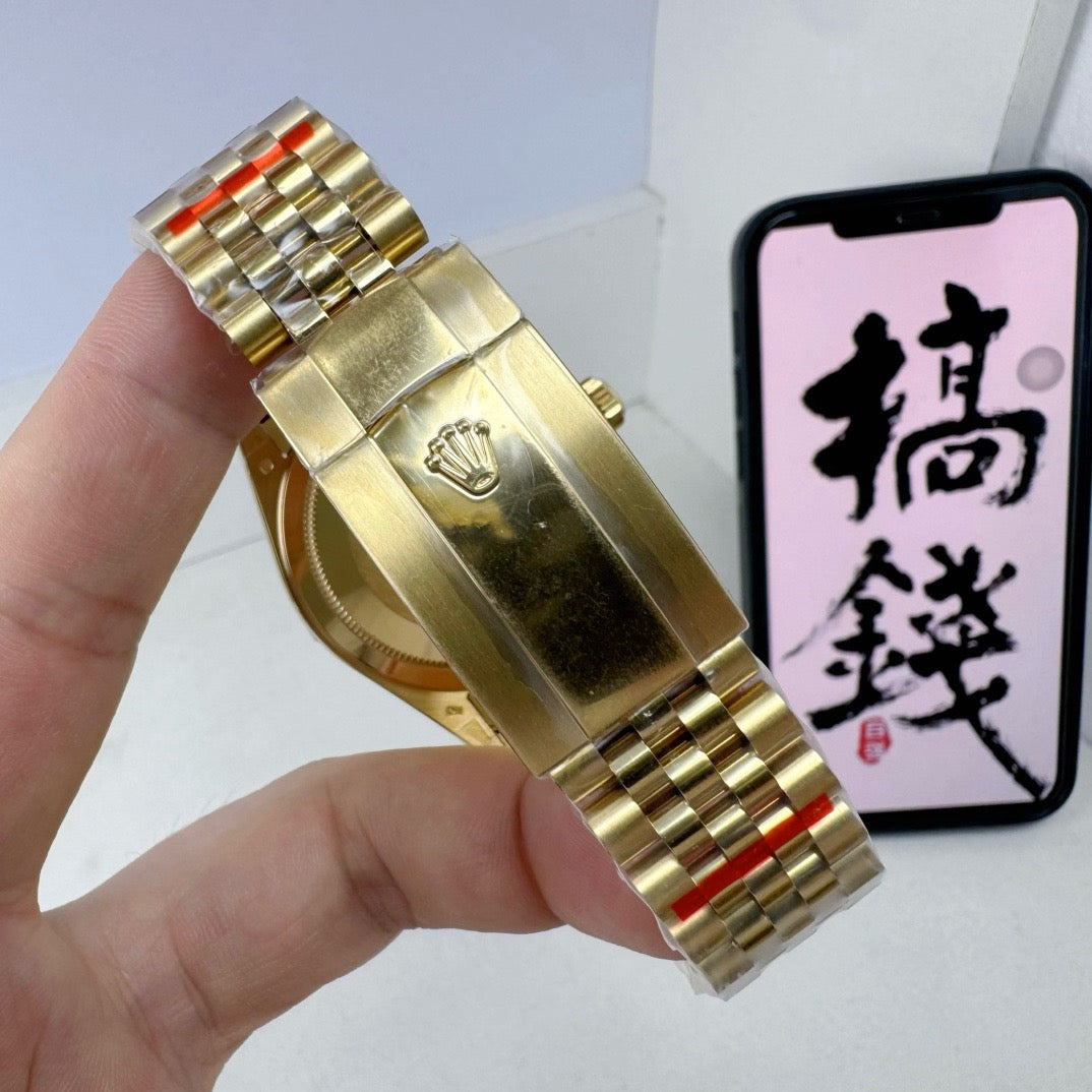 Golden Green Watch