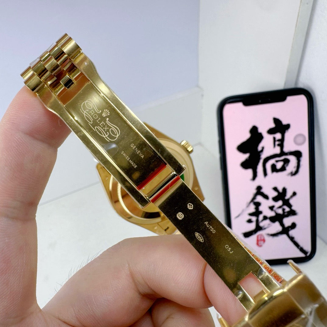 Golden Green Watch