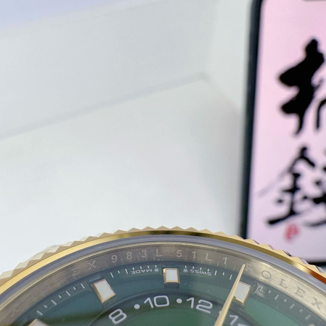 Golden Green Watch