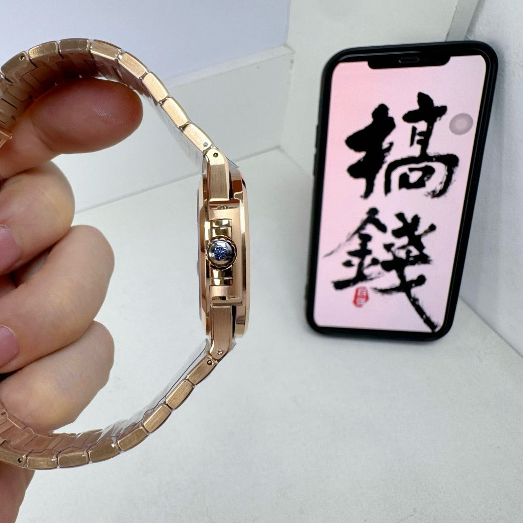 Golden White Watch