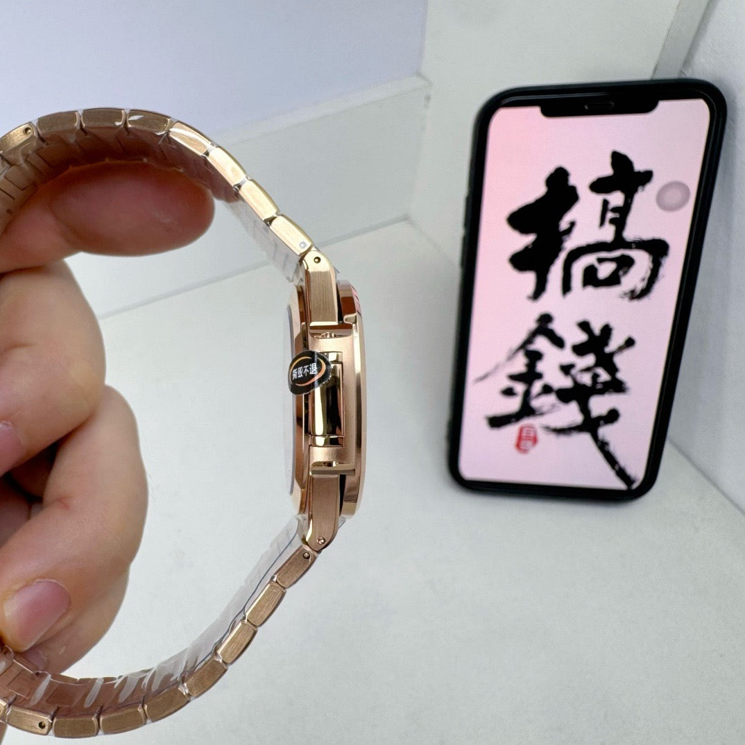 Golden White Watch