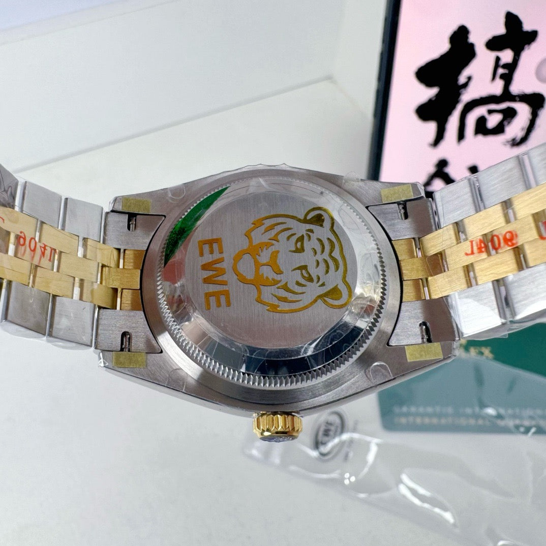 Silver Golden Watch