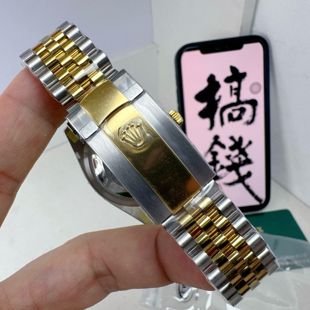 Silver Golden Watch