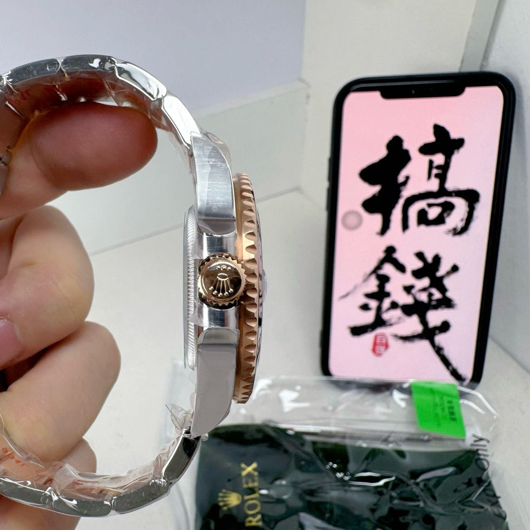 Silver Golden Watch