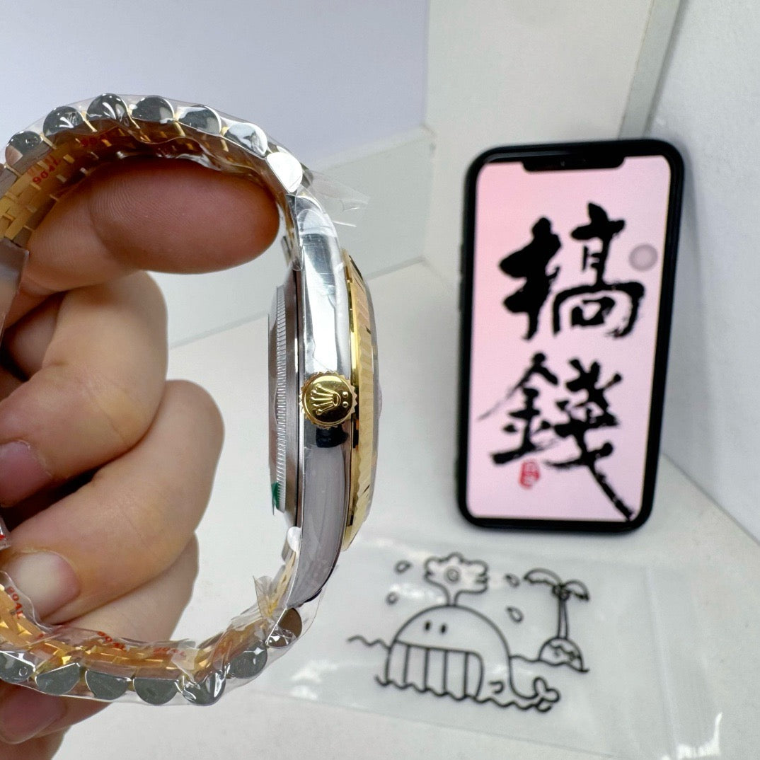 Silver Golden Watch