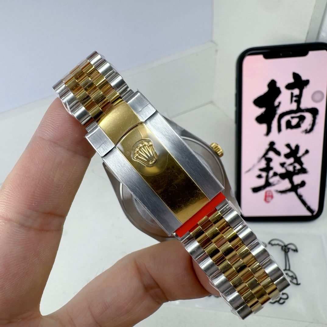 Silver Golden Watch