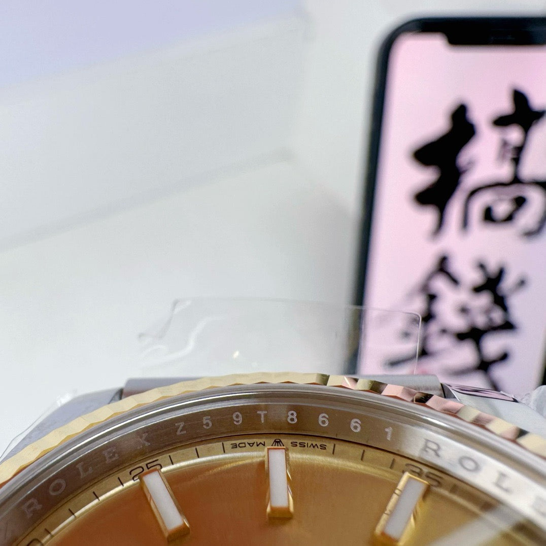 Silver Golden Watch