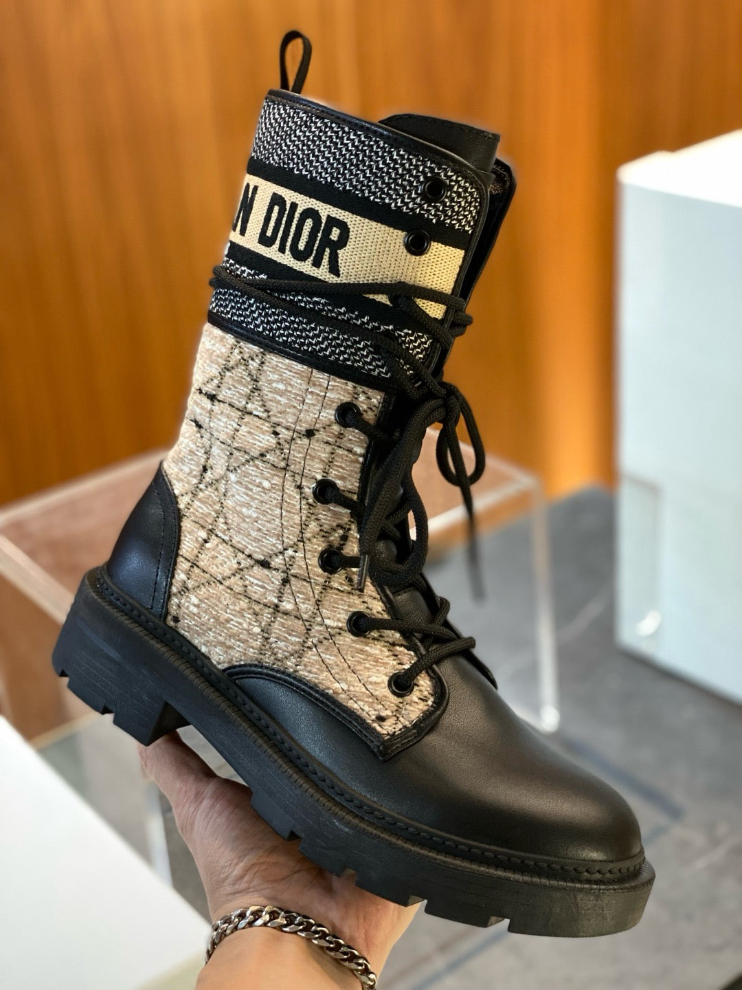 Black Beige Shoes