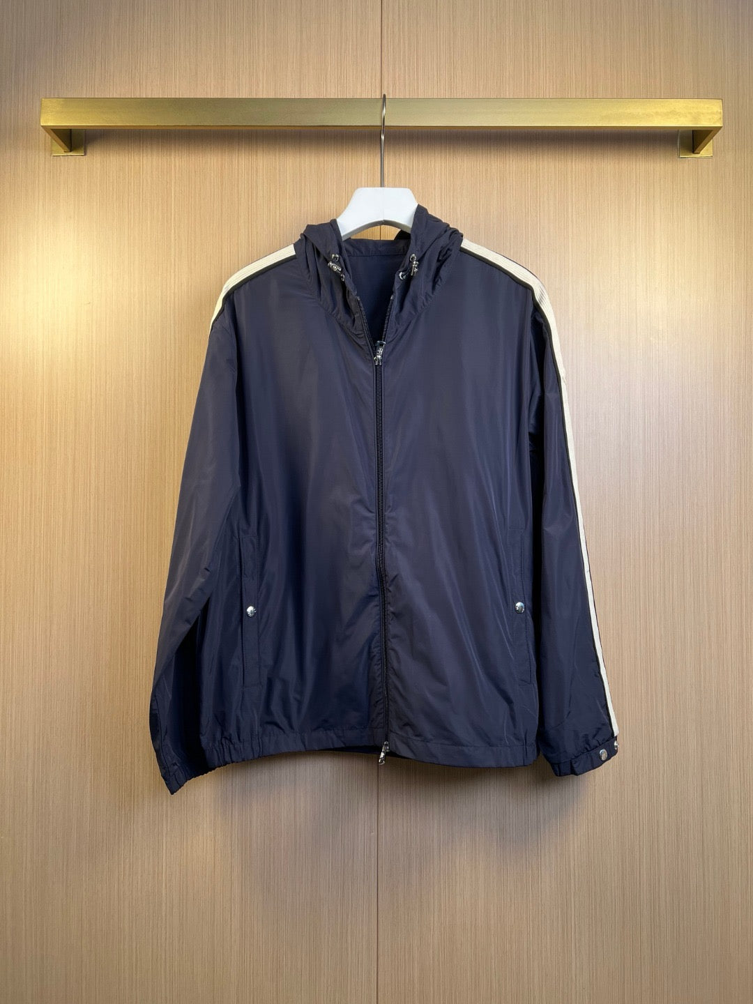White and Dark Blue Jacket